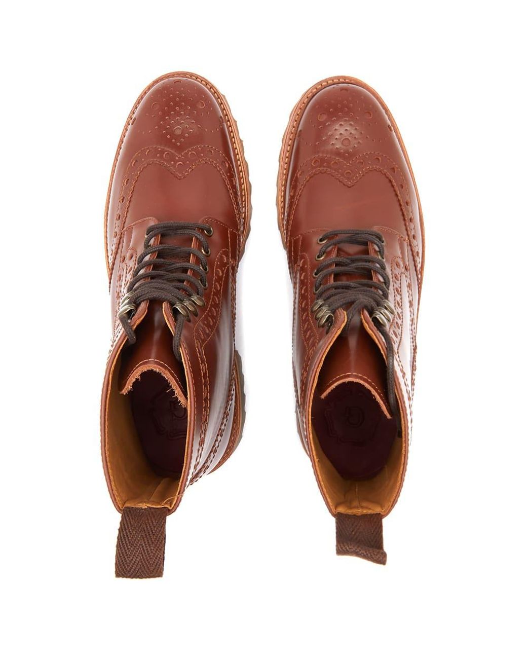 Grenson Fred Vibram Commando Sole in Brown for Men | Lyst