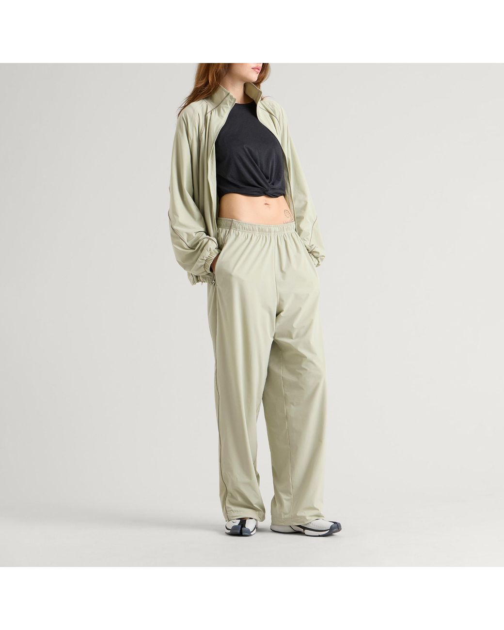 Nike Green Skims Stretch Nylon Oversized Pants