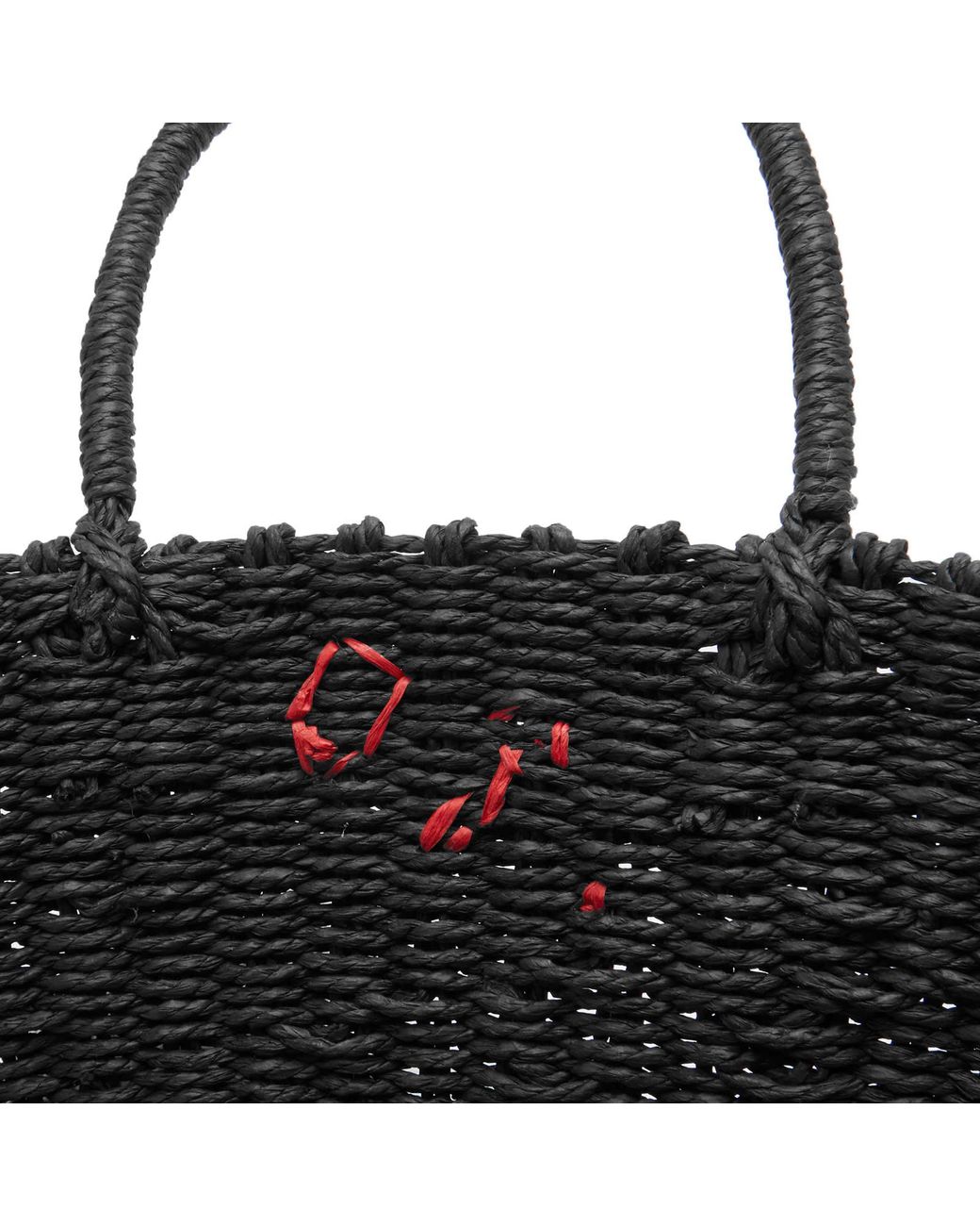 Damson Madder Straw Market Bag in Black | Lyst Damson Madder Straw Market Bag in Black | Lyst