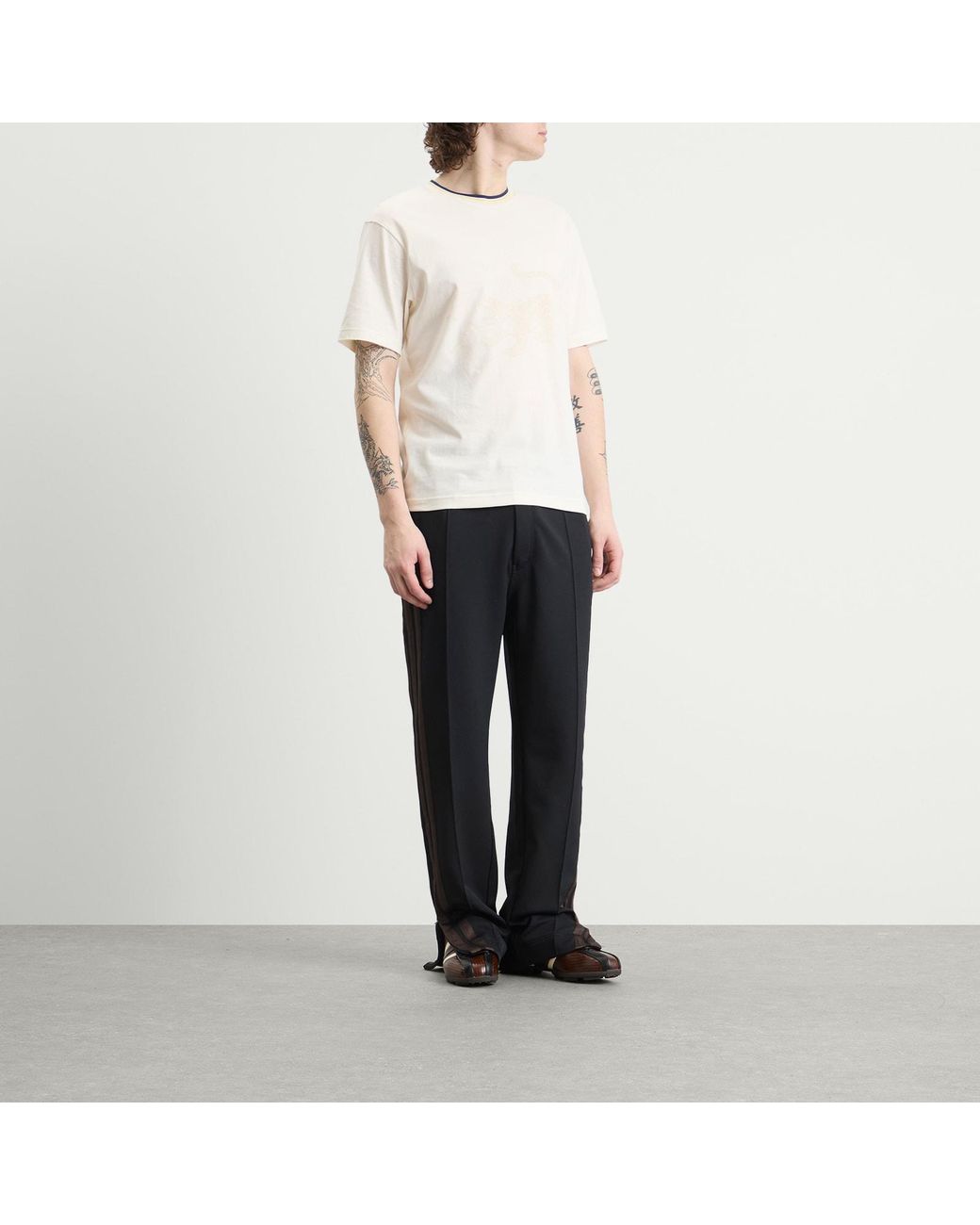 Adidas White Y3 X Wales Bonner Graphic T-Shirt for men