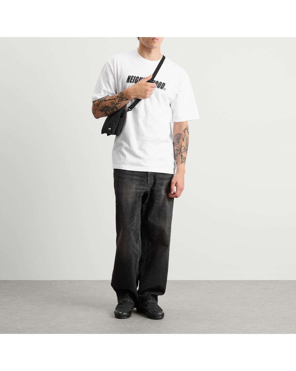 NEIGHBORHOOD ／ MINI RECTANGLE BAG Neighborhood Men's Mini Rectangle Bag in Black Neighborhood