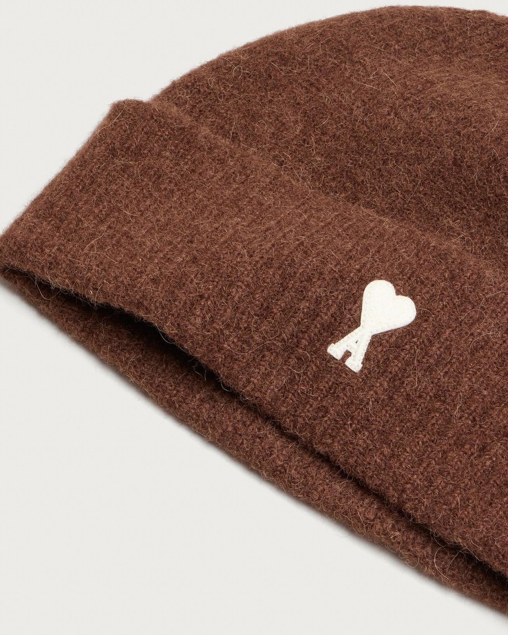 AMI Brown Alpaca Adc Beanie for men