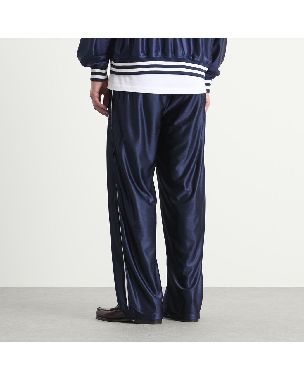 Needles Blue Sateen Track Pants for men