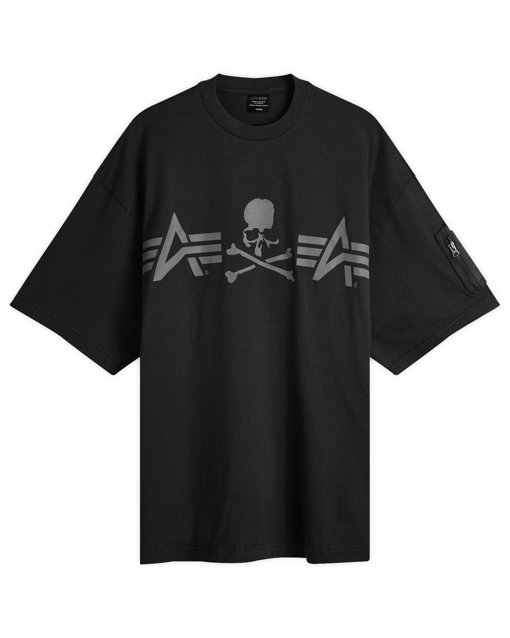 Tシャツ・カットソー ALPHA INDUSTRIES Men T-shirt Black 156536 03 Alpha Industries T-Shirt | Black | Small | Men's wear | eBay