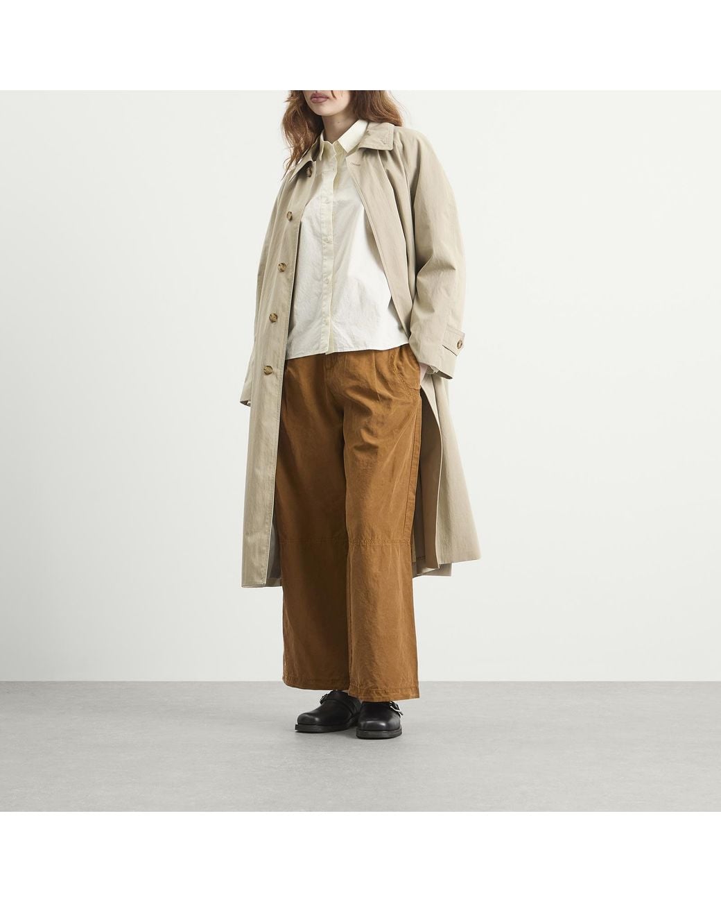 YMC Brown Drop Out Trousers