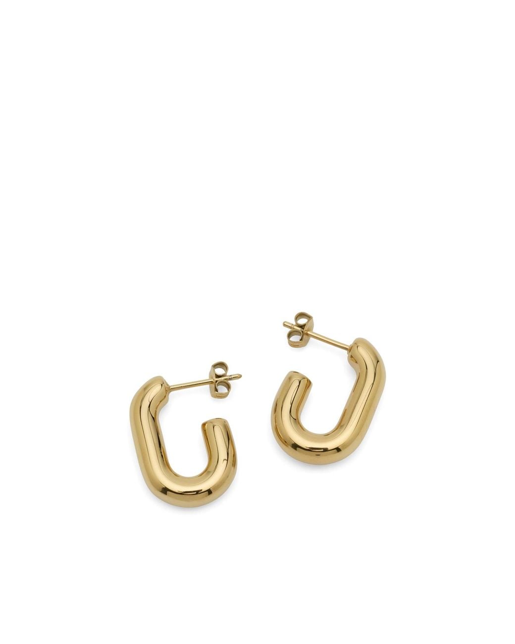 Missoma Metallic Chubby Oval Small Hoop Earrings
