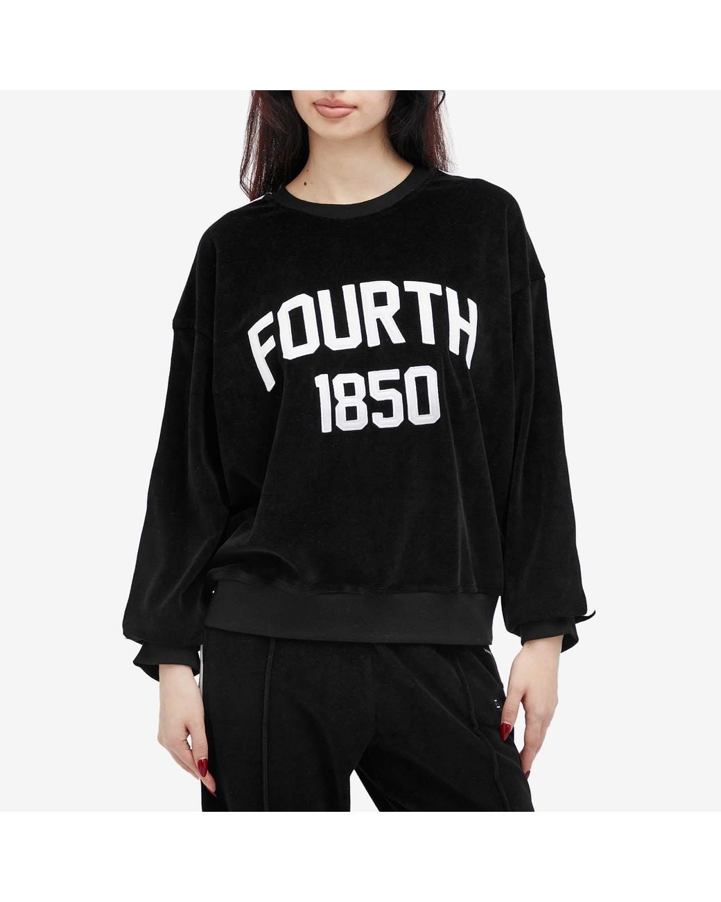 4th & Reckless Black Cadie Velour Sweatshirt