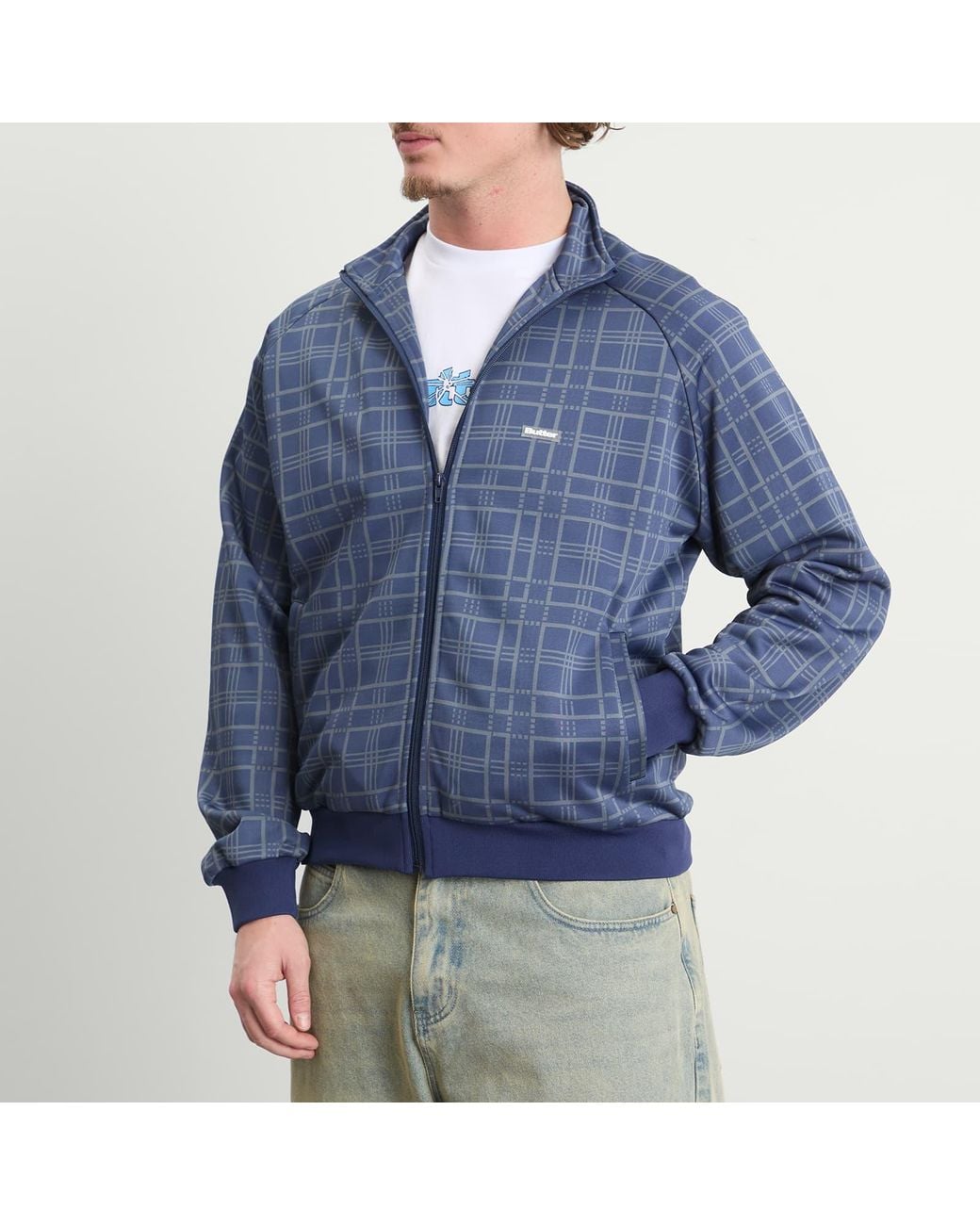 Butter Goods Tricot Track Jacket in Blue for Men | Lyst