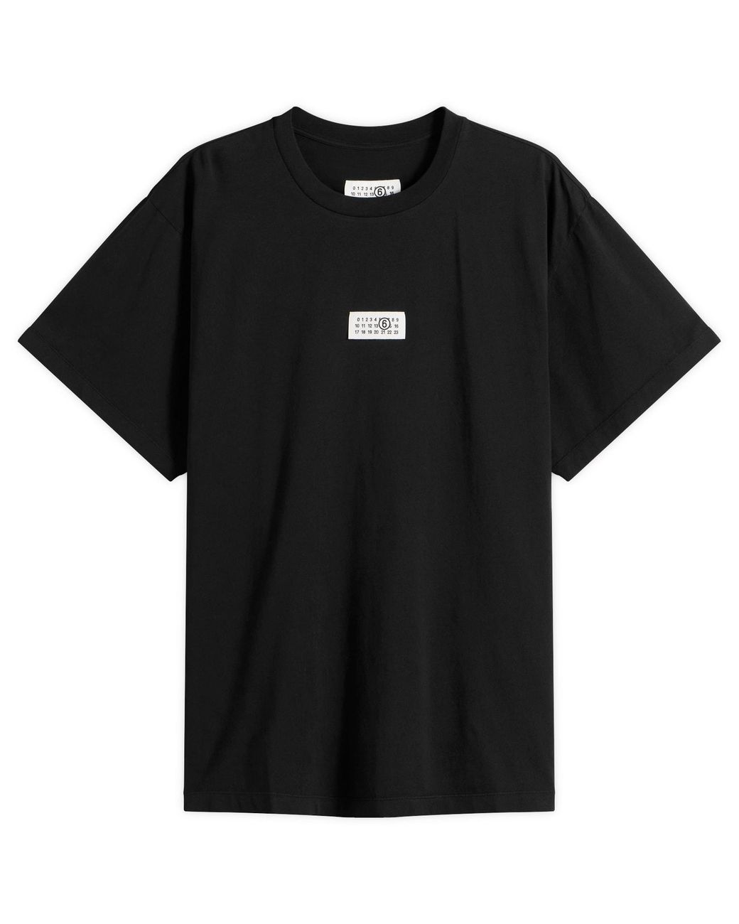 Maison Margiela Black Mm6 Logo T-Shirt for men