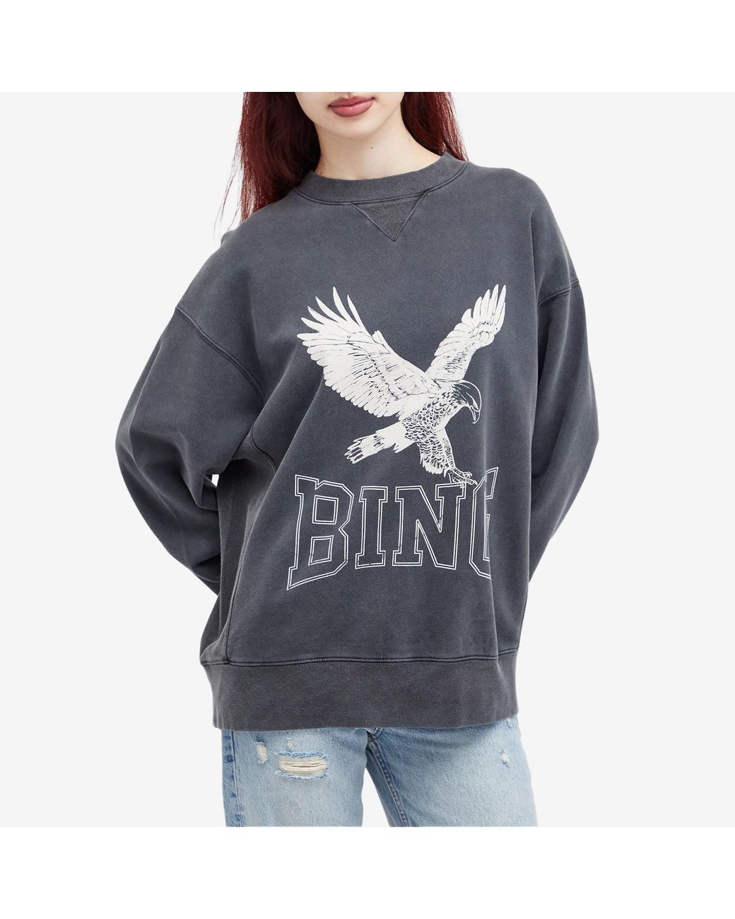 Anine Bing Alto Retro Eagle Sweatshirt in Blue | Lyst Anine Bing Alto Retro Eagle Sweatshirt in Blue | Lyst