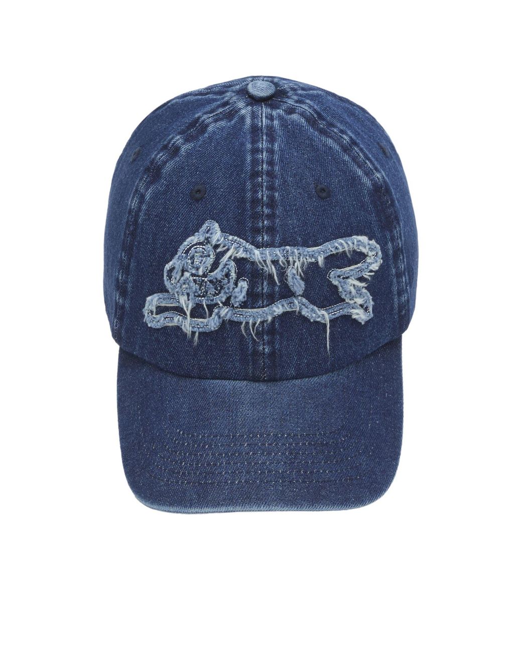 ICECREAM Blue Distressed Running Dog Dad Cap