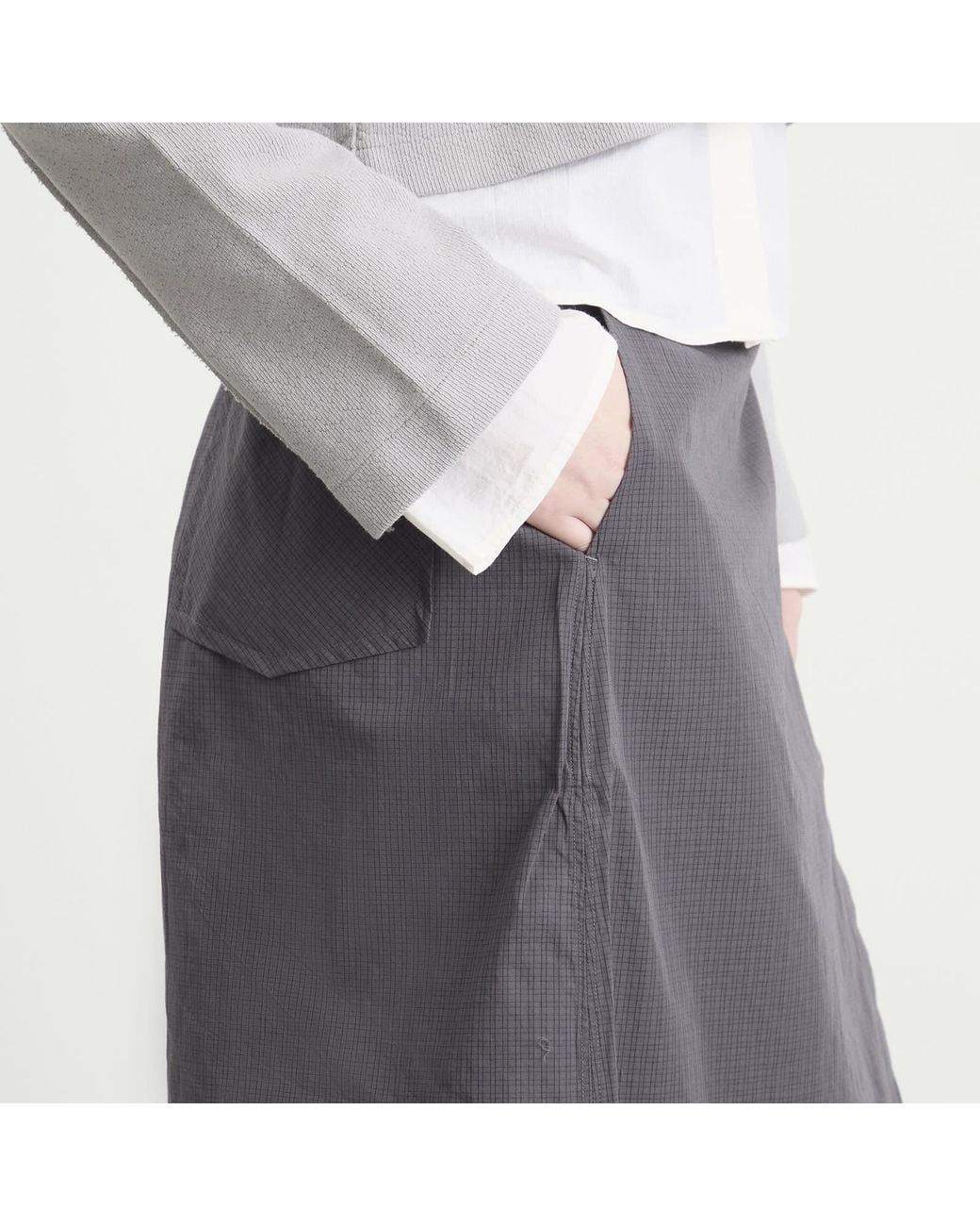 mfpen Gray Classic Wrap Skirt