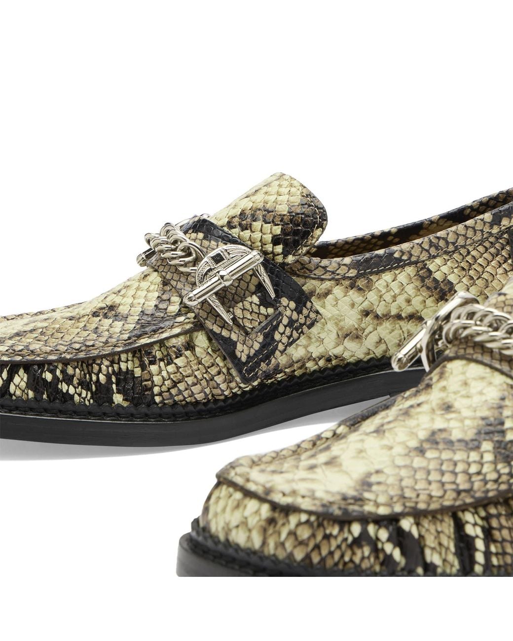 Toga Archives Snake Embossed Loafer in Natural | Lyst