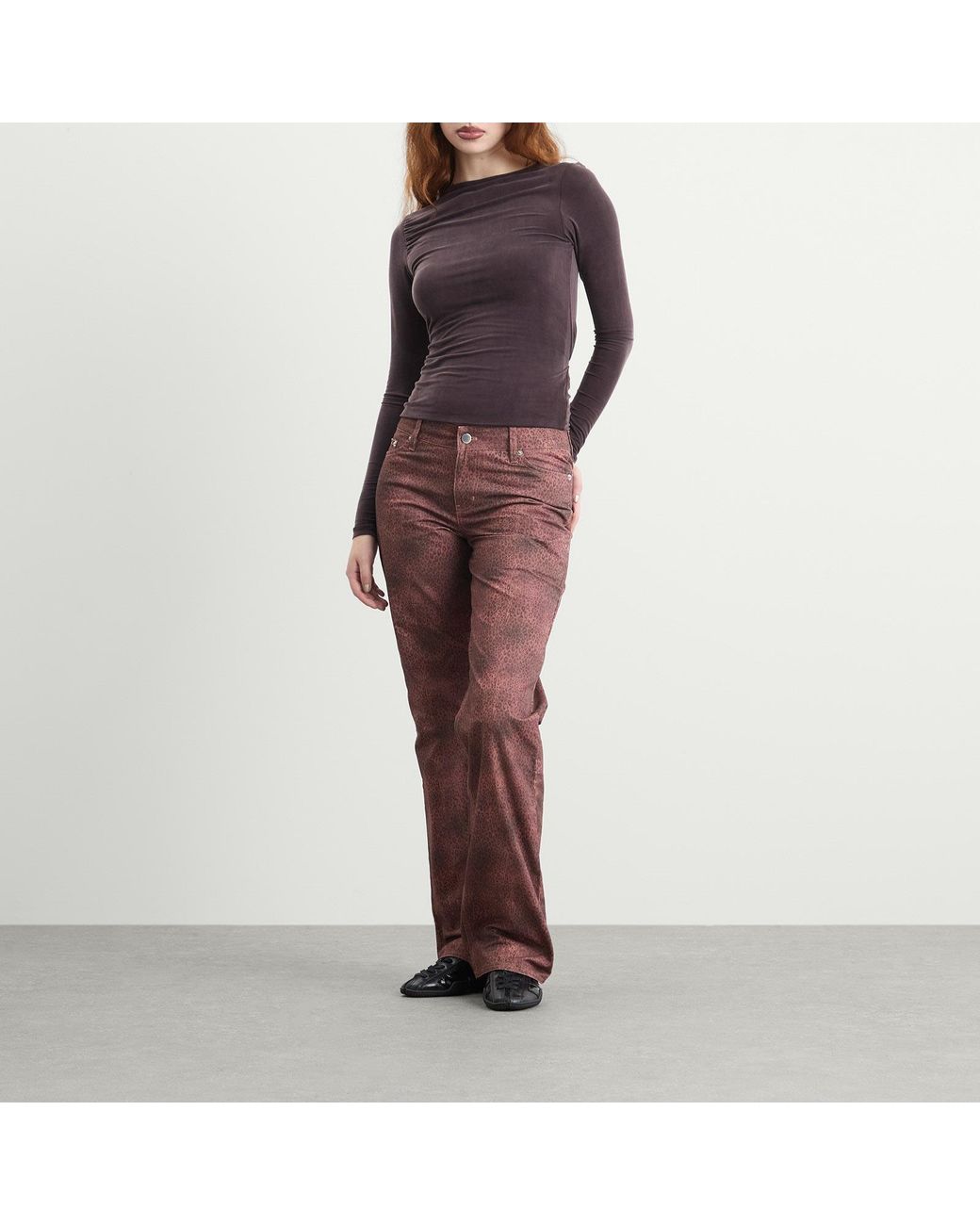 Peachy Den Red Cicely Trouser