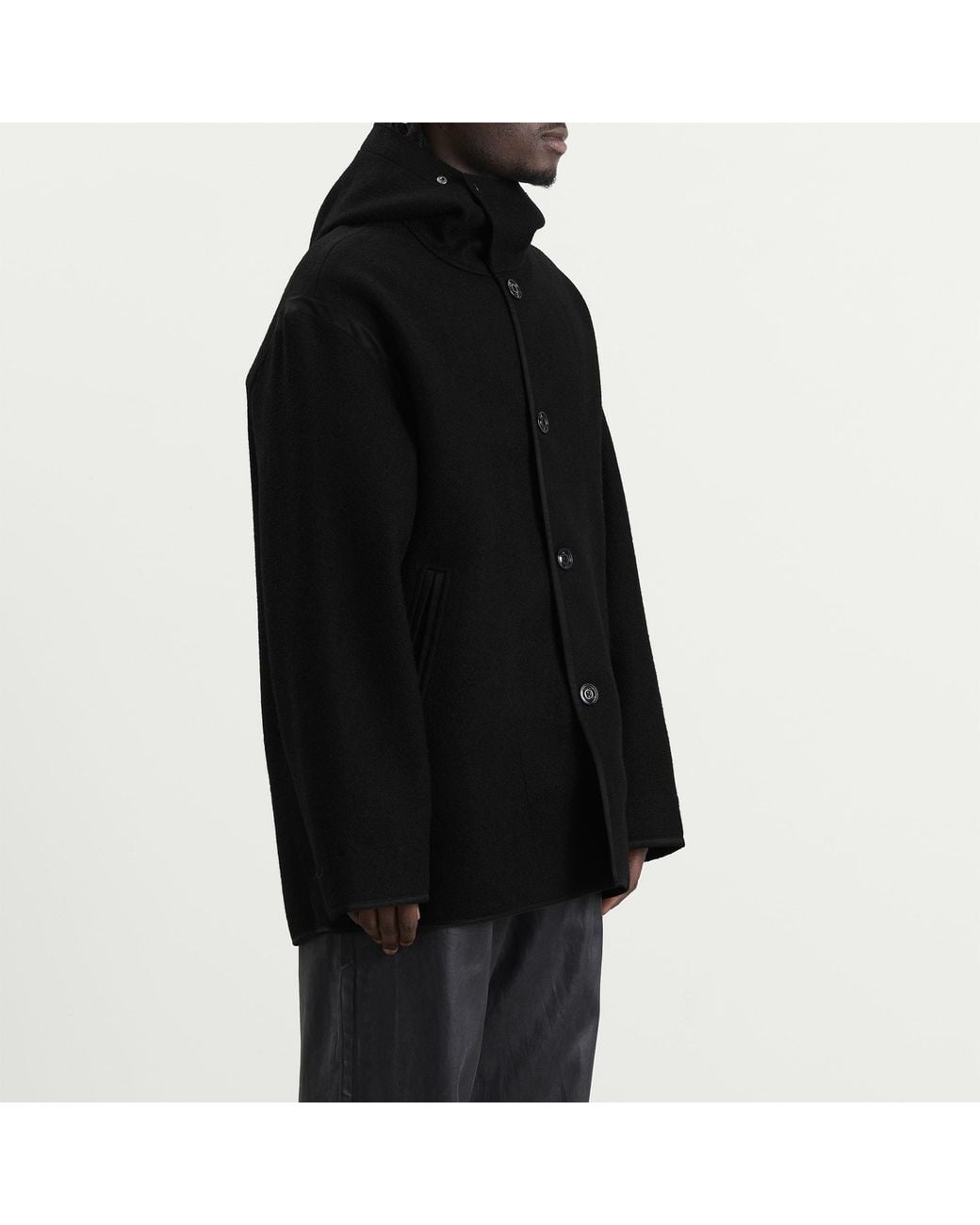 Our Legacy Black Stamped Wool Liner Jacket for men