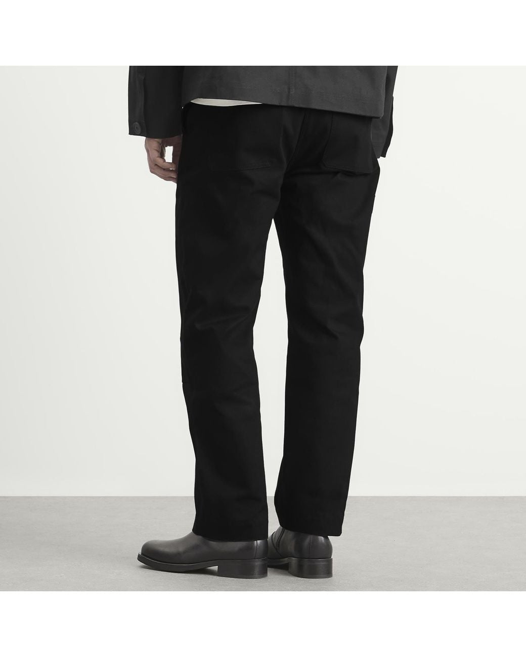 Studio Nicholson Black Denver Cotton Canvas Workwear Pant for men