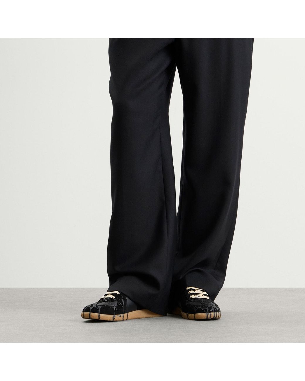 Maison Margiela Black Replica Sneaker for men