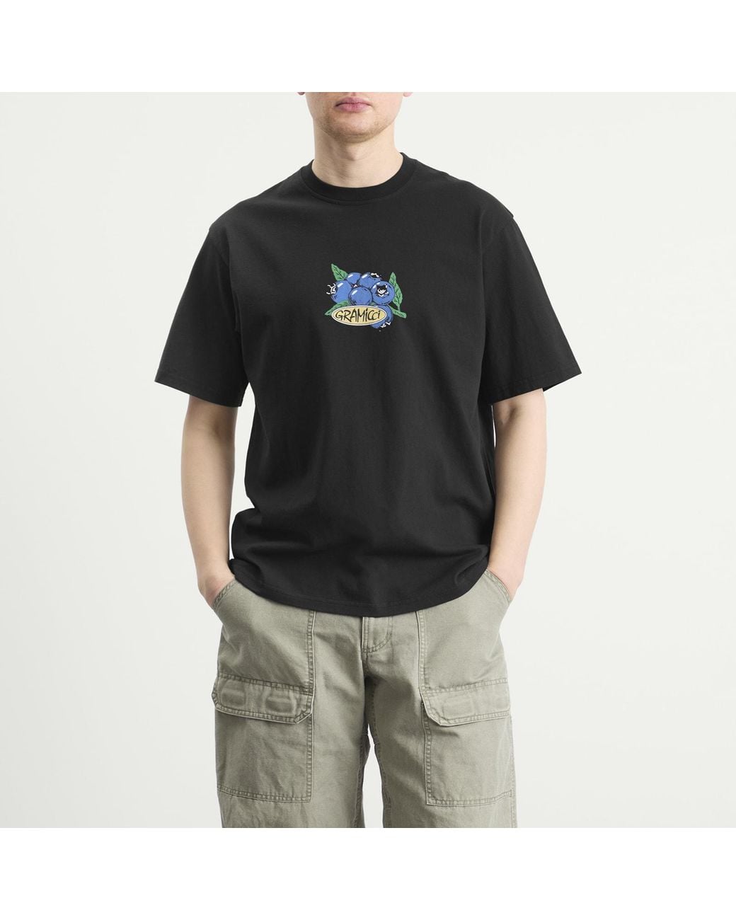 Gramicci Black Blueberry T-Shirt for men