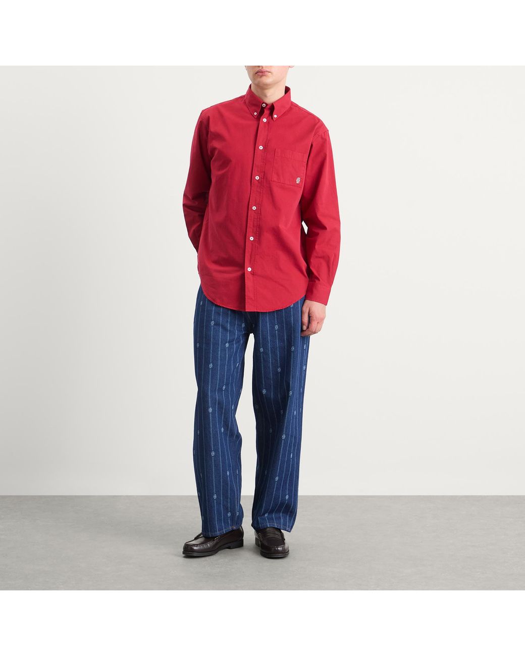 Drole de Monsieur Red Drole De Monsieur Mirror Shirt for men