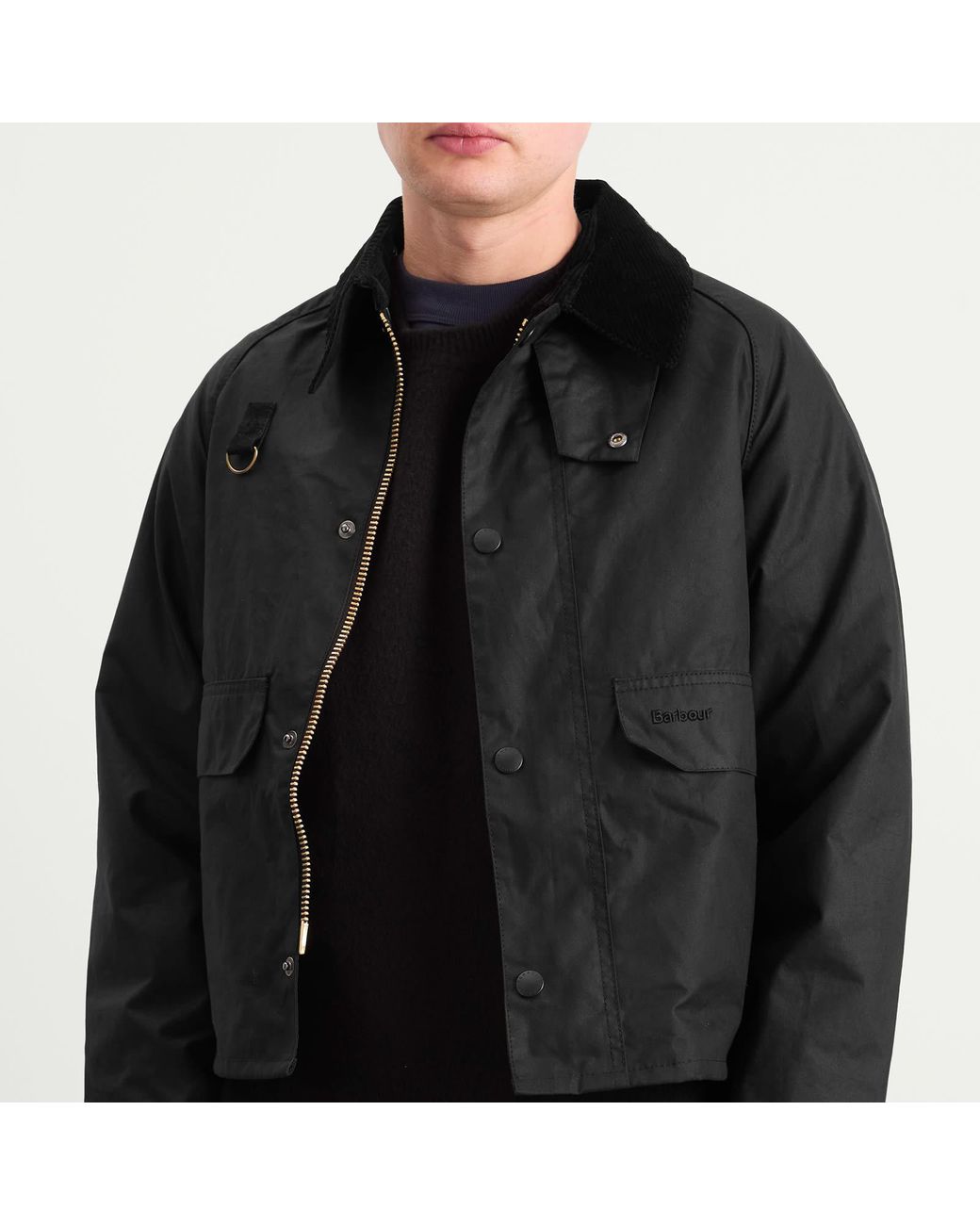 Barbour Sl Spey Wax Jacket in Black for Men | Lyst Canada
