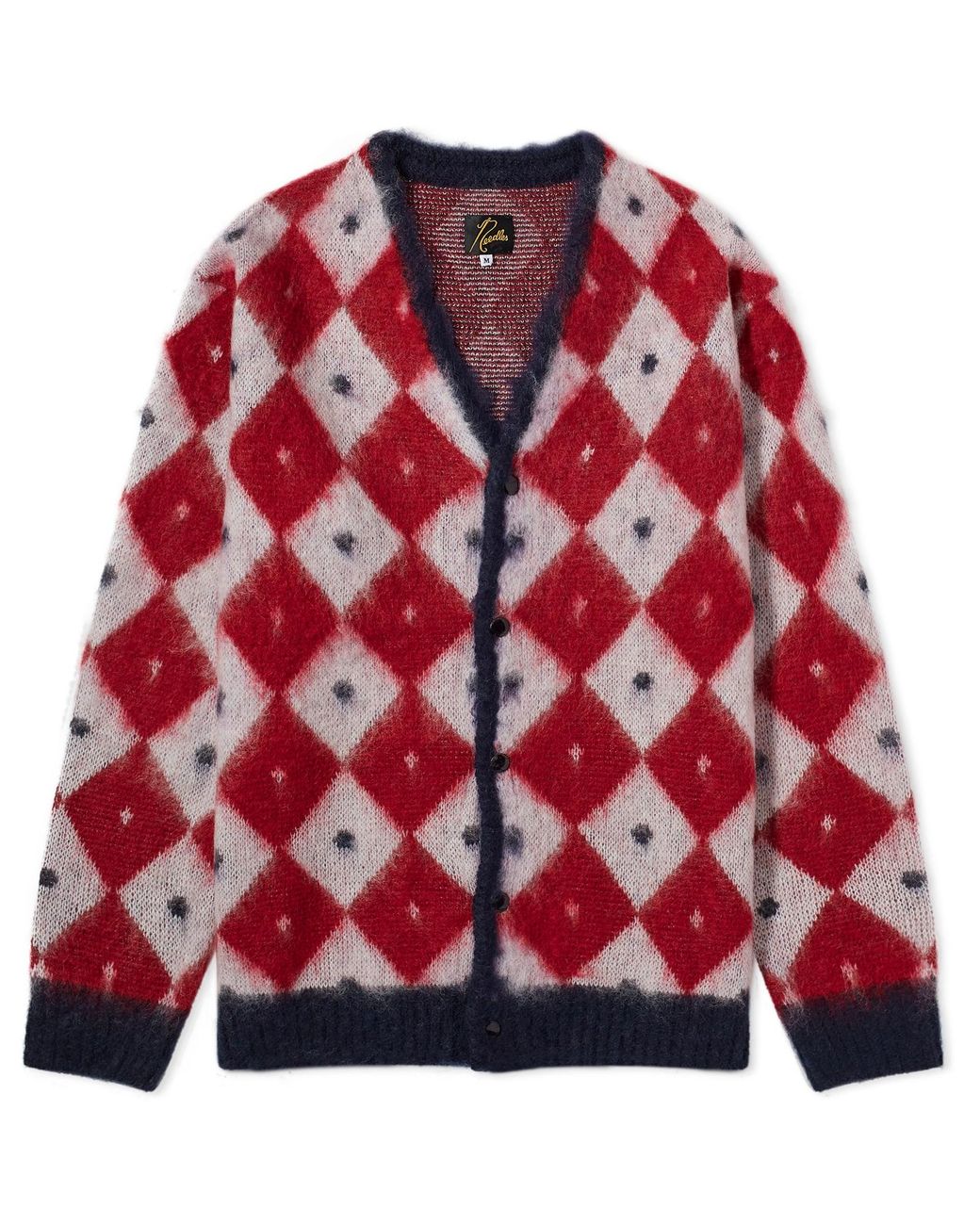 Needles Diamond Mohair Cardigan in Red for Men | Lyst Canada