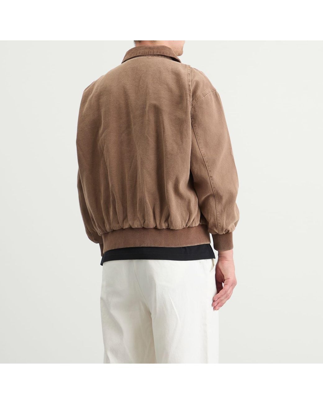 Stan Ray Brown Roughneck Collared Bomber Jacket for men