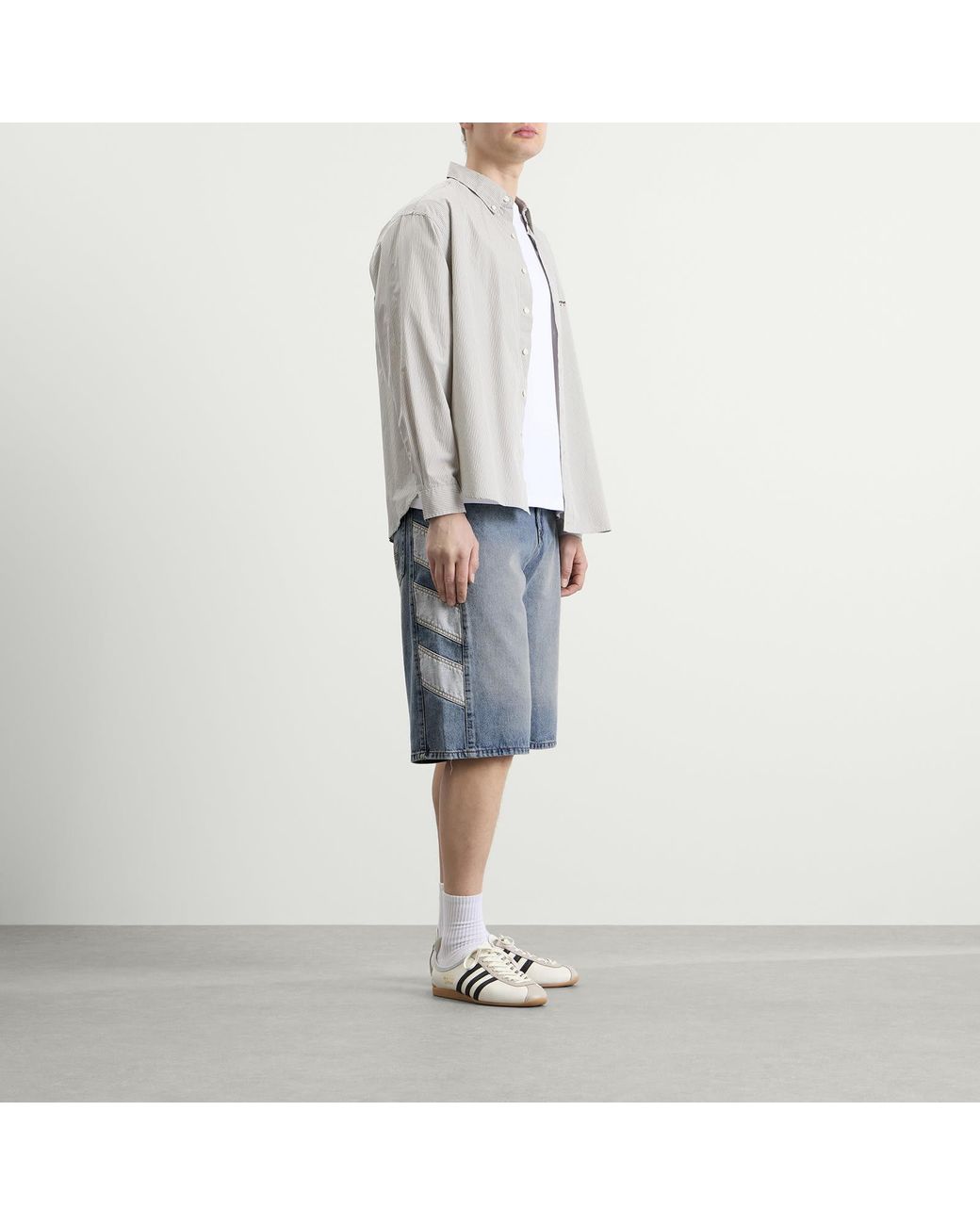 Adidas Blue Denim Short for men