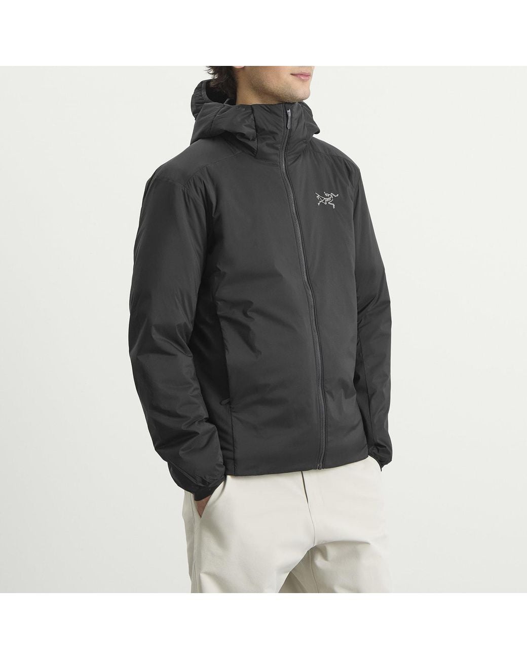 Arc'teryx Black Atom Hooded Jacket for men