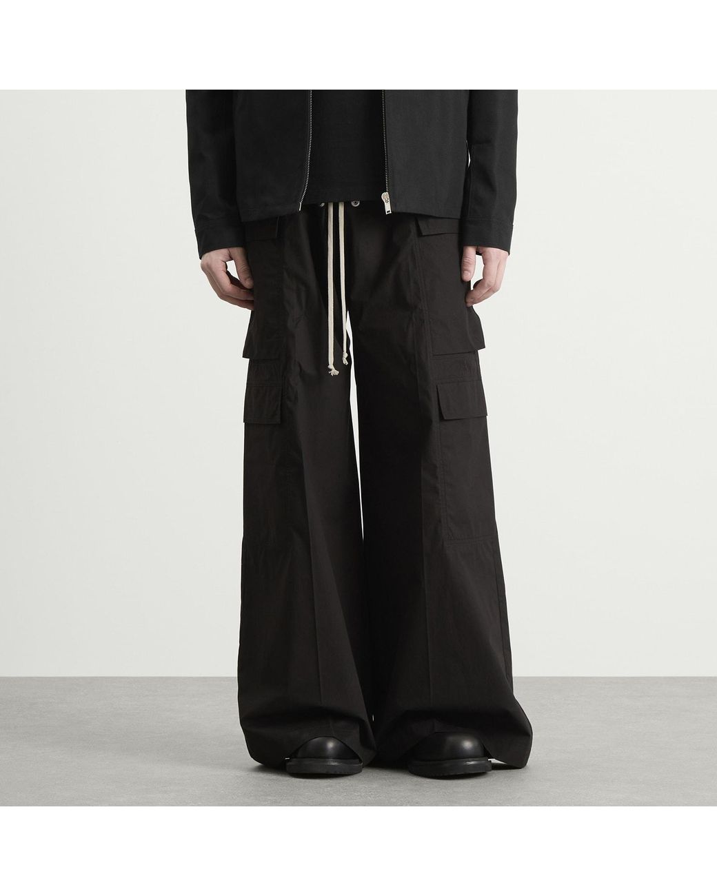 Rick Owens Black Cargobelas Cargo Trousers for men