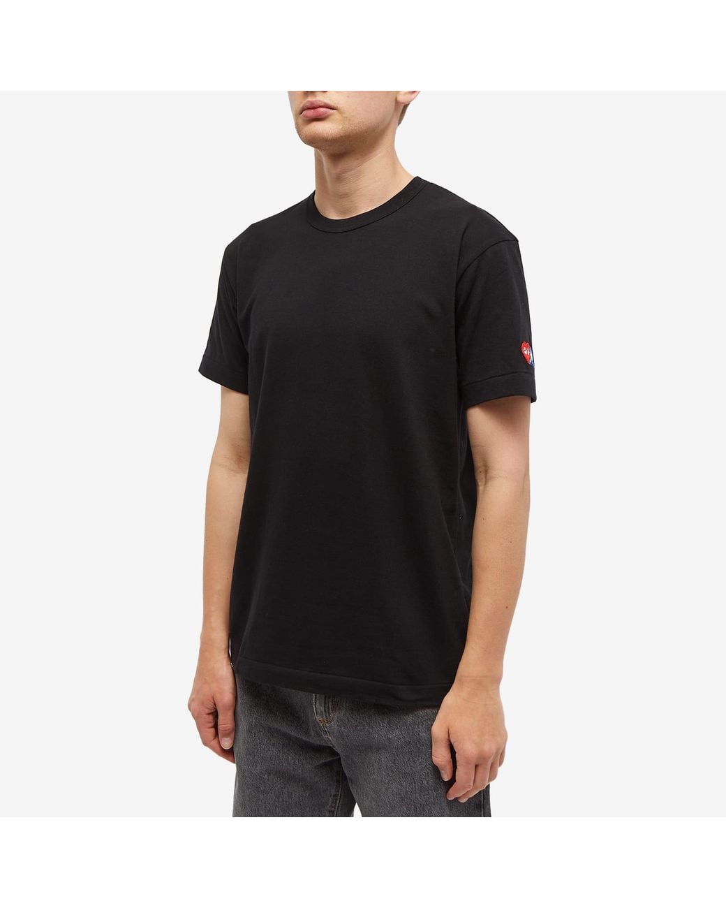 COMME DES GARÇONS PLAY Black Invader T-Shirt for men