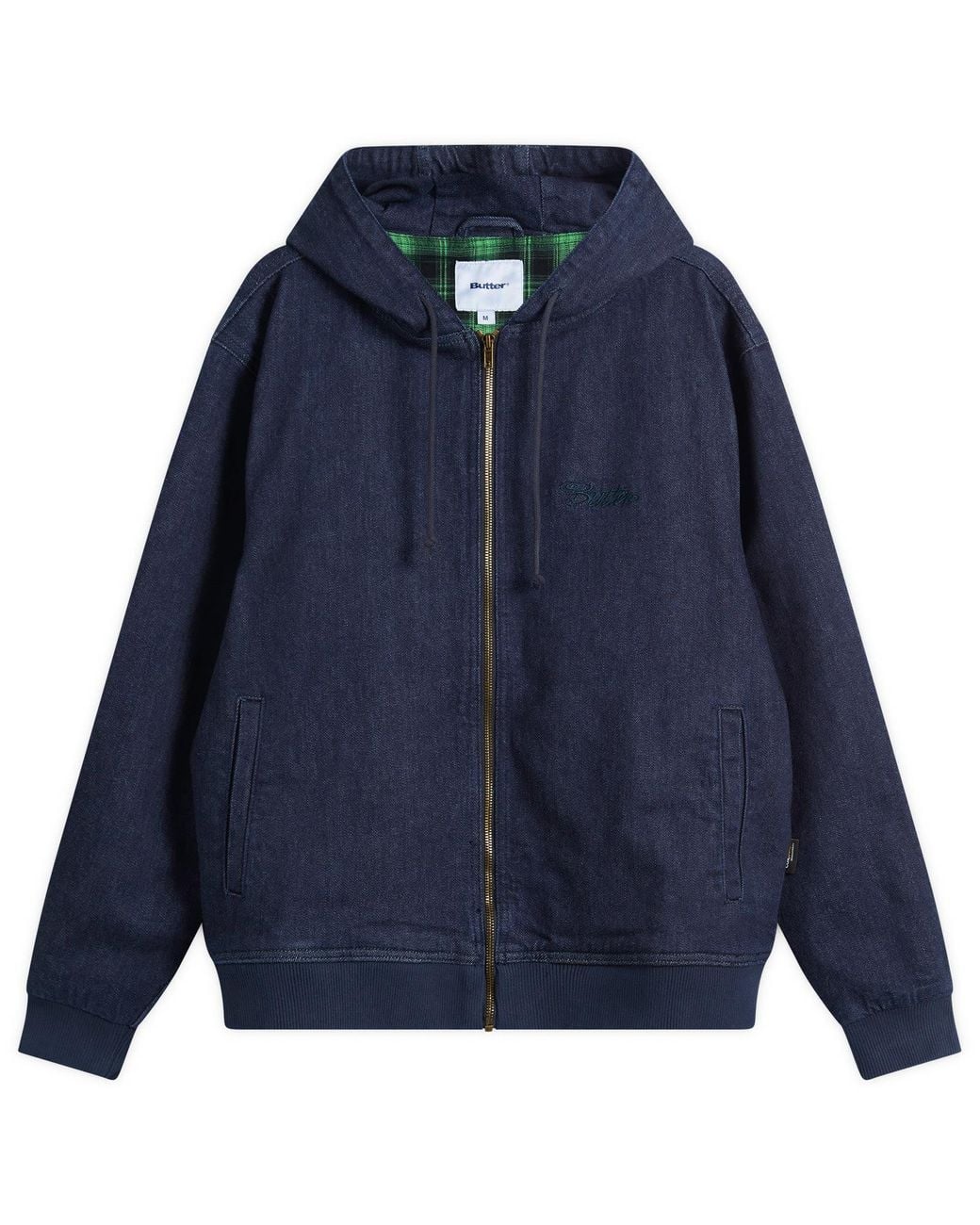 Butter Goods Blue Hooded Work Jacket for men