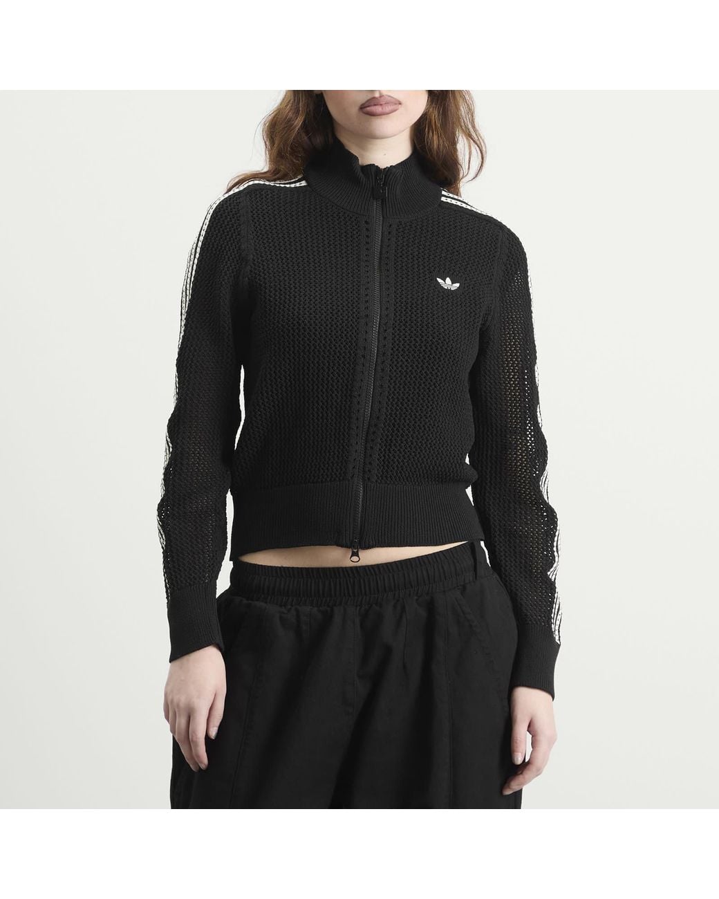 Adidas Black Crochet Track Top