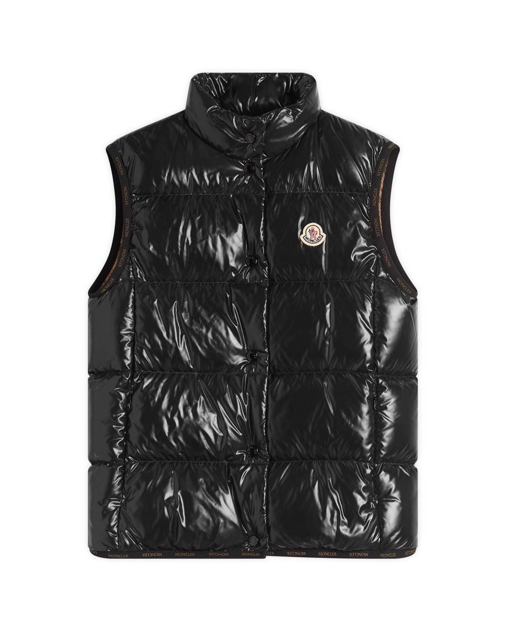 Moncler Black Badia Puffer Vest Jacket