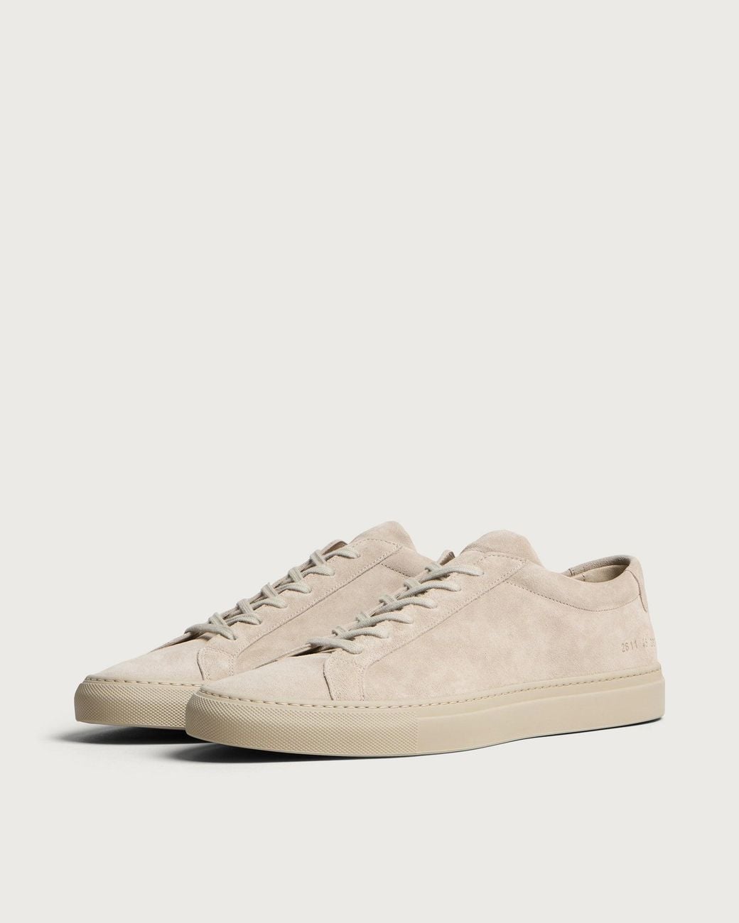 Common Projects Natural Achilles Suede Sneakers for men
