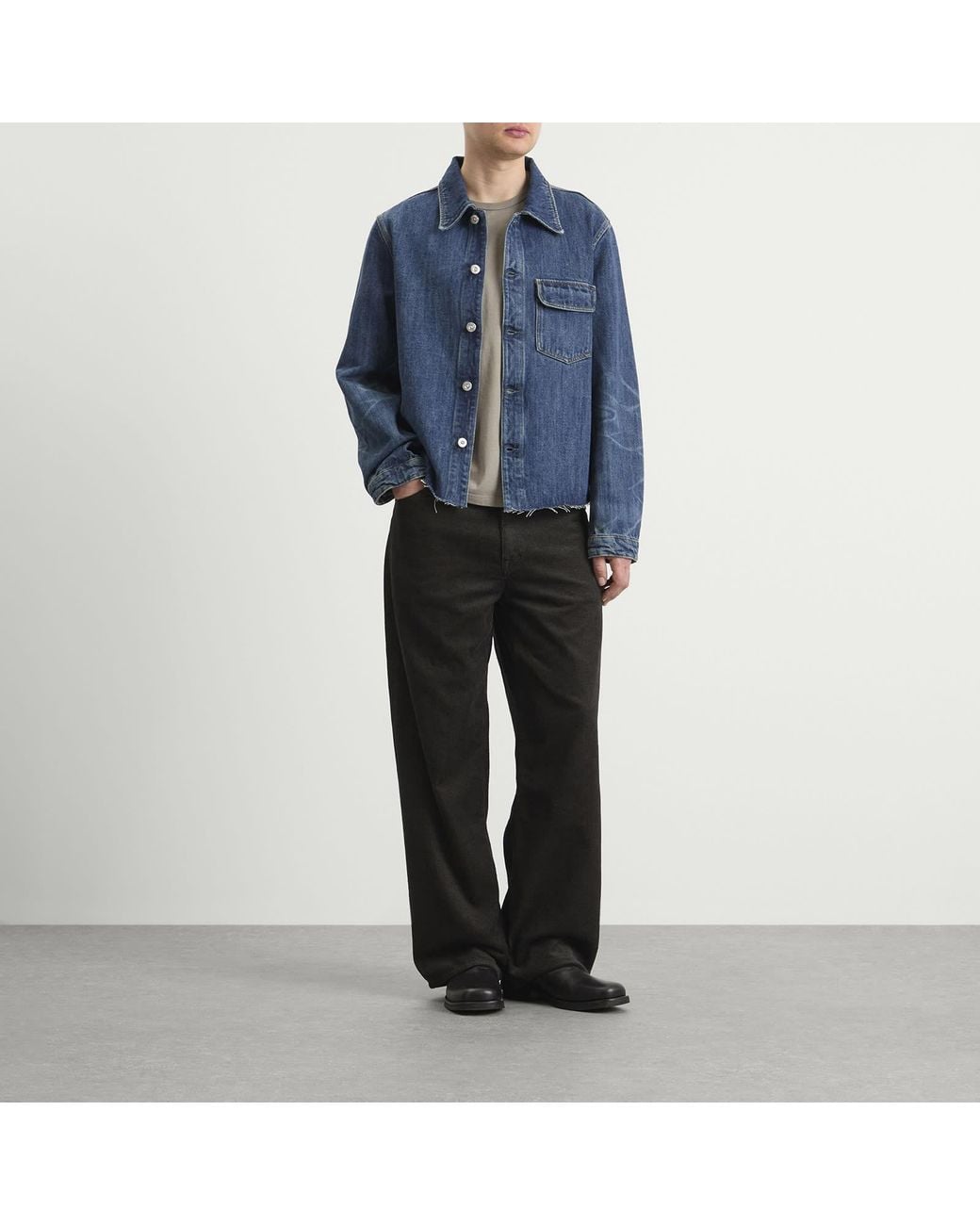 Our Legacy Blue Cut Rebirth Denim Jacket for men