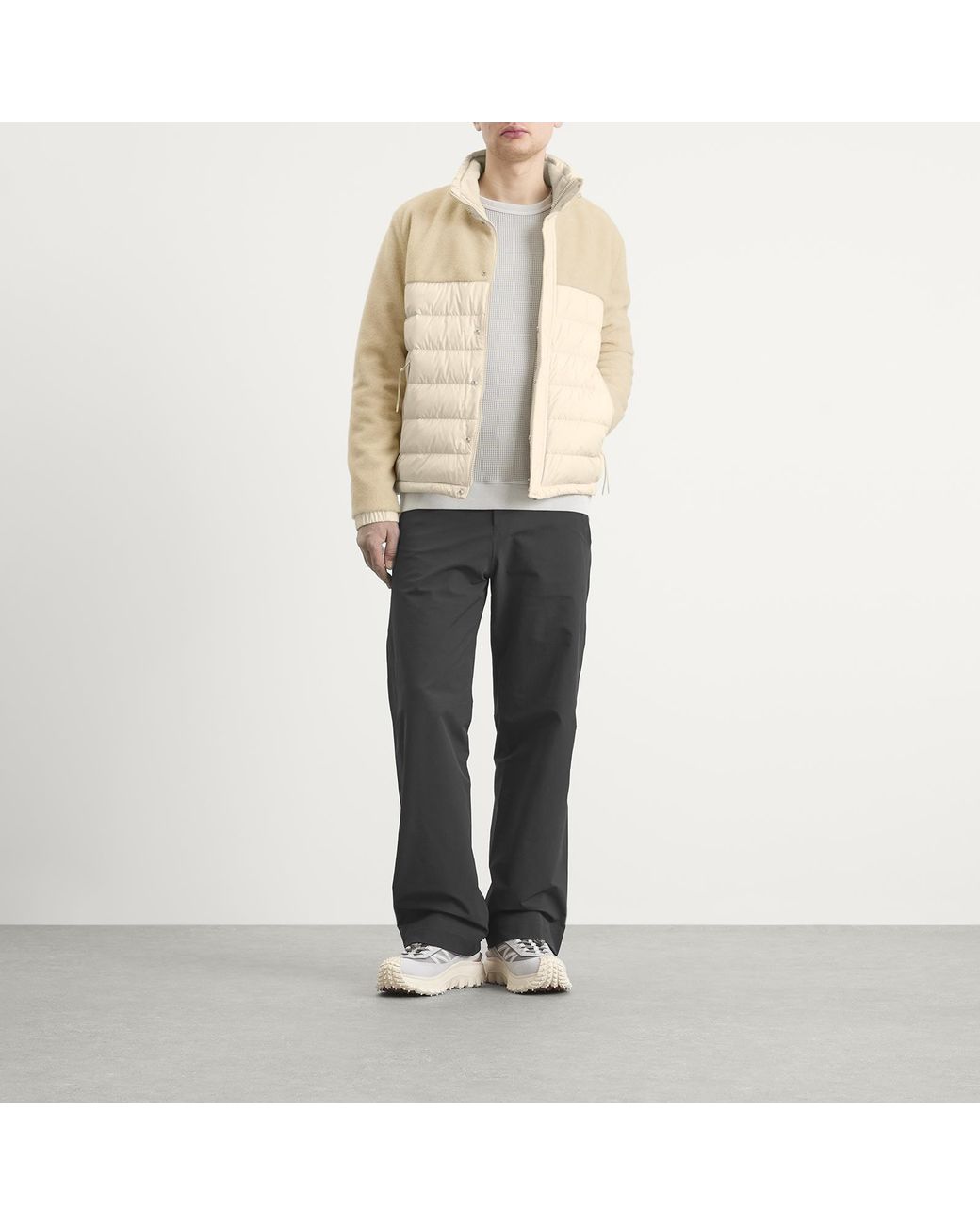 Moncler Natural Mistral Teddy Fleece Jacket for men