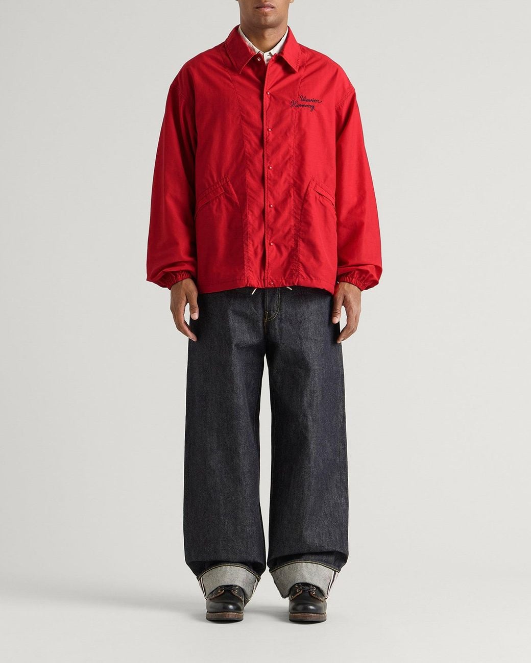 Visvim Red Windfall Coach Jacket for men