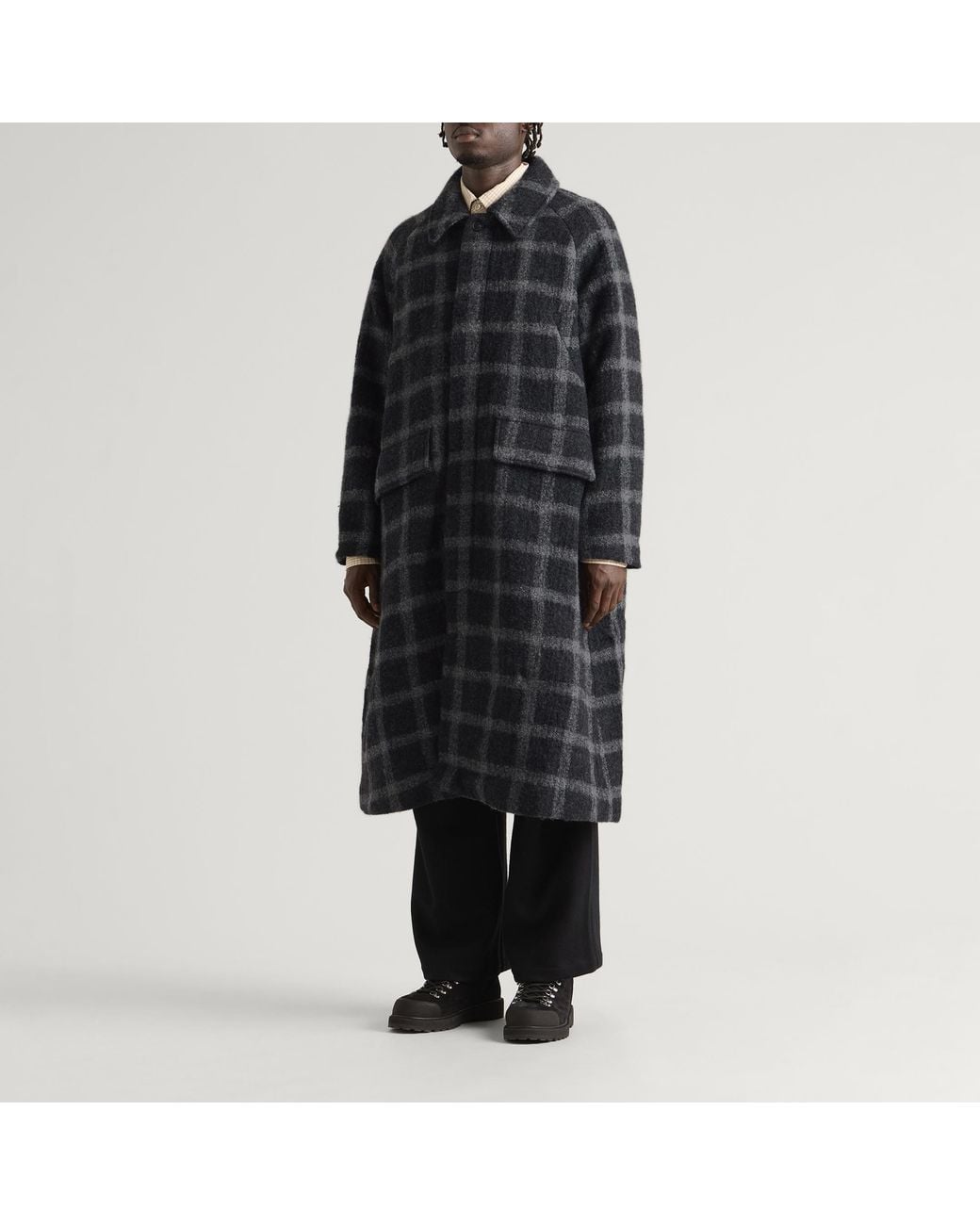 Ganter Black Long Coat for men