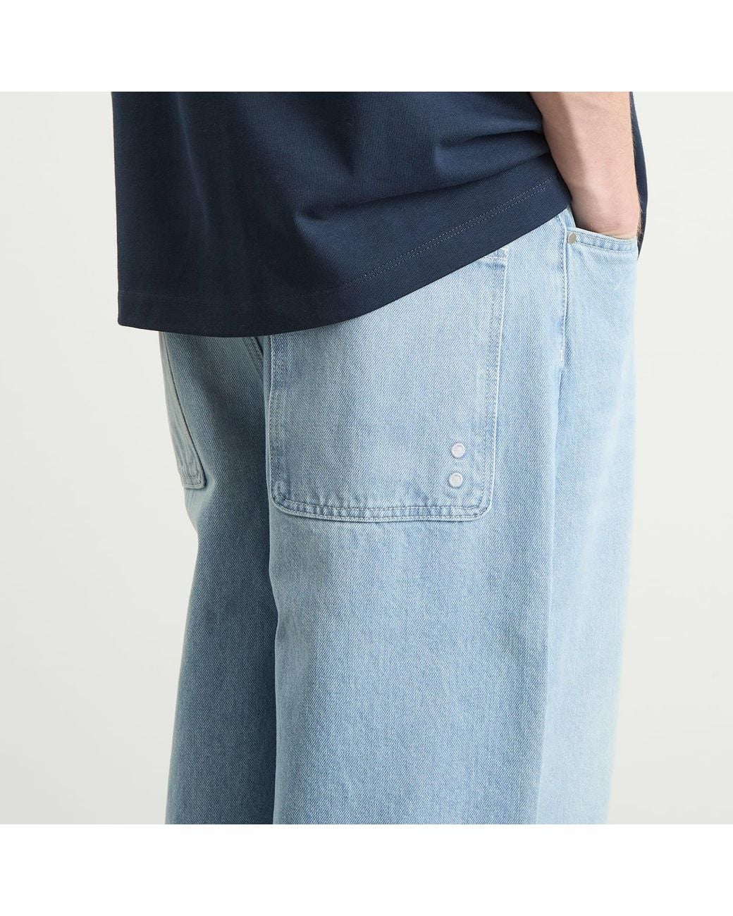 About Blank Blue Wide Leg Denim for men