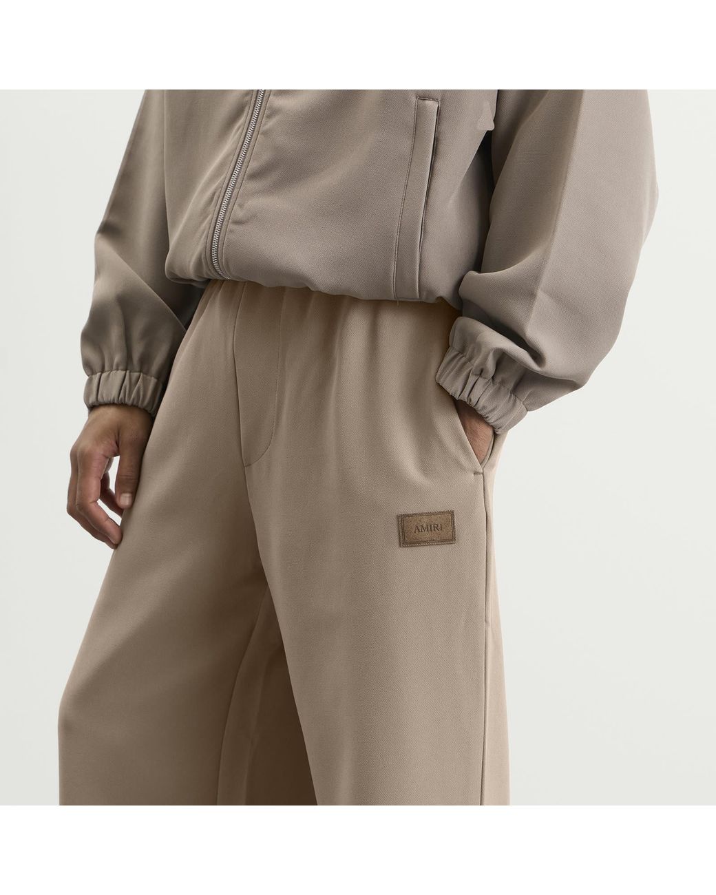Amiri Brown Patch Cady Track Pant for men