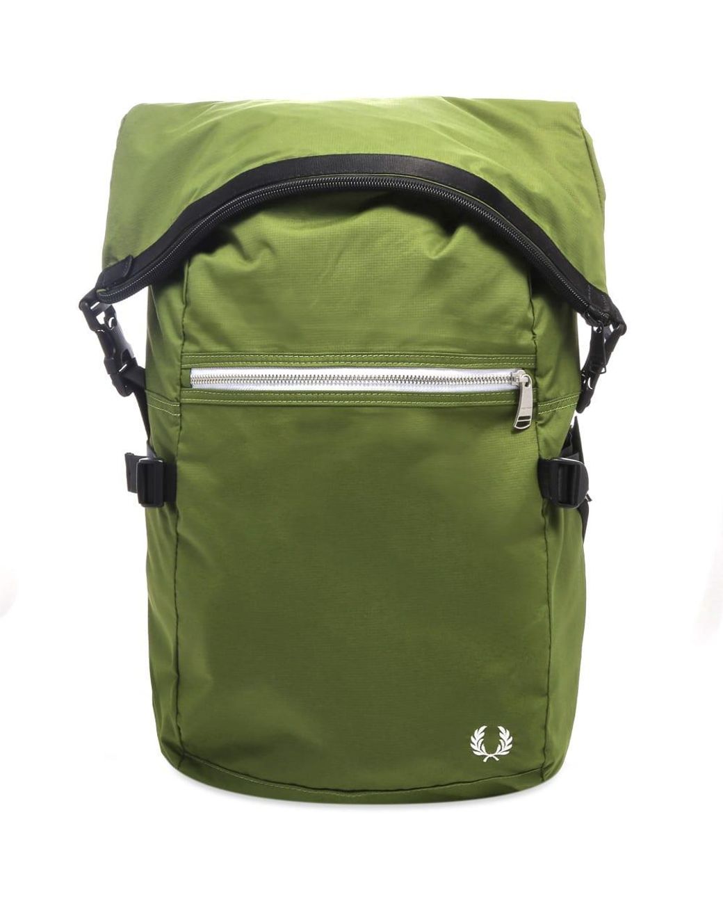 fred perry roll top backpack