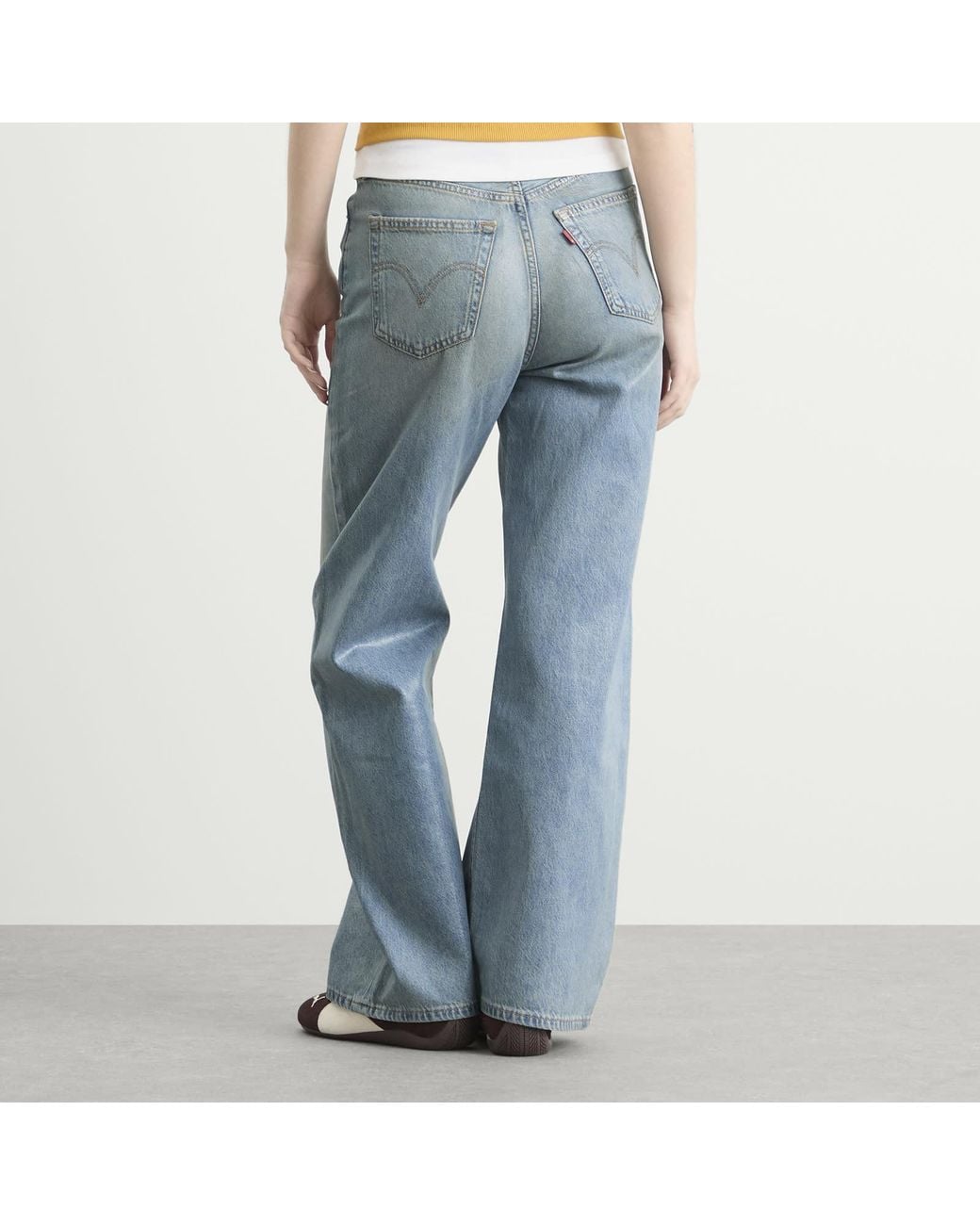 Levi's Blue Ribcage Wide Leg H223 Jeans