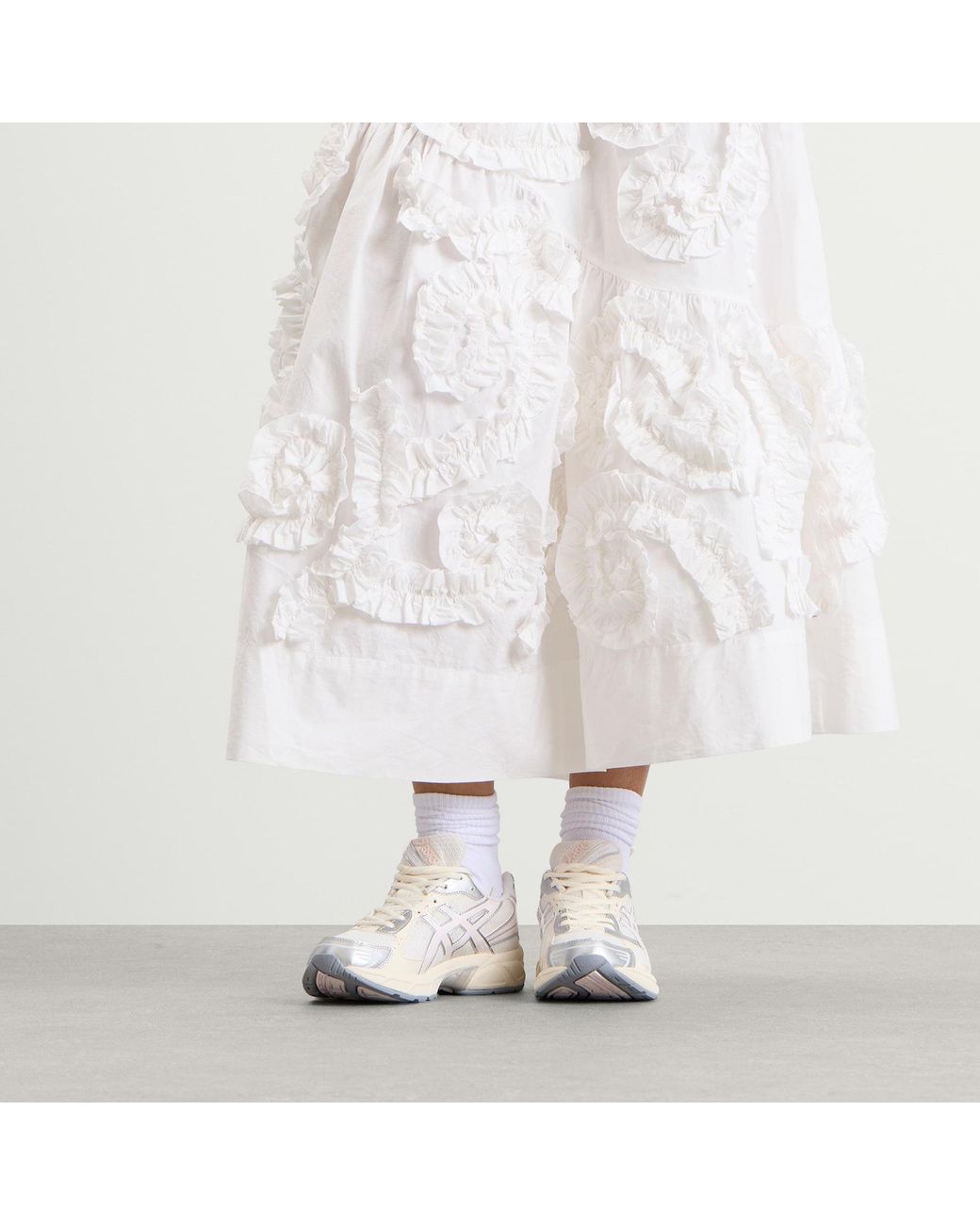 Asics White Gel-1130 Sneaker