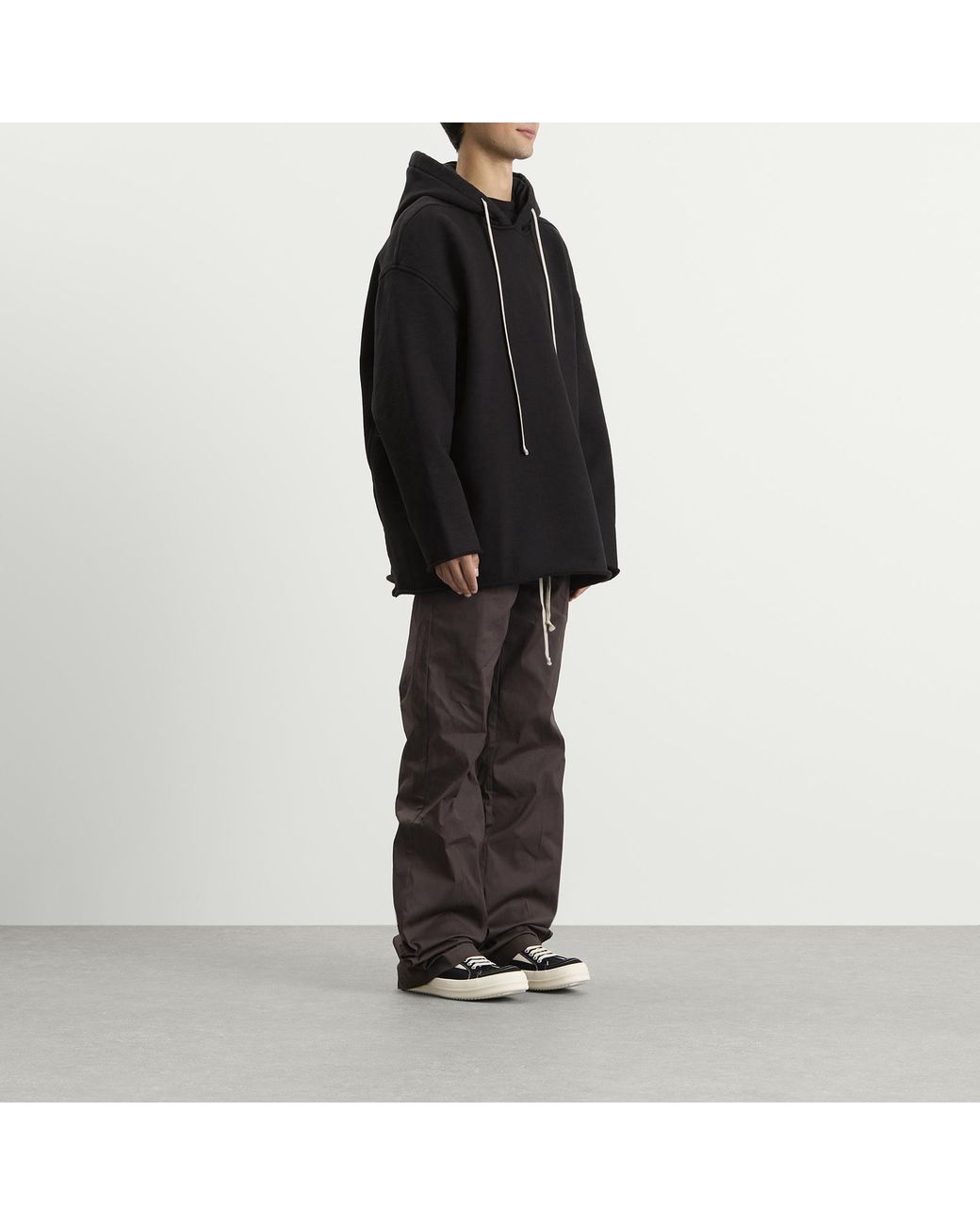 Rick Owens Black Peter Hoodie for men