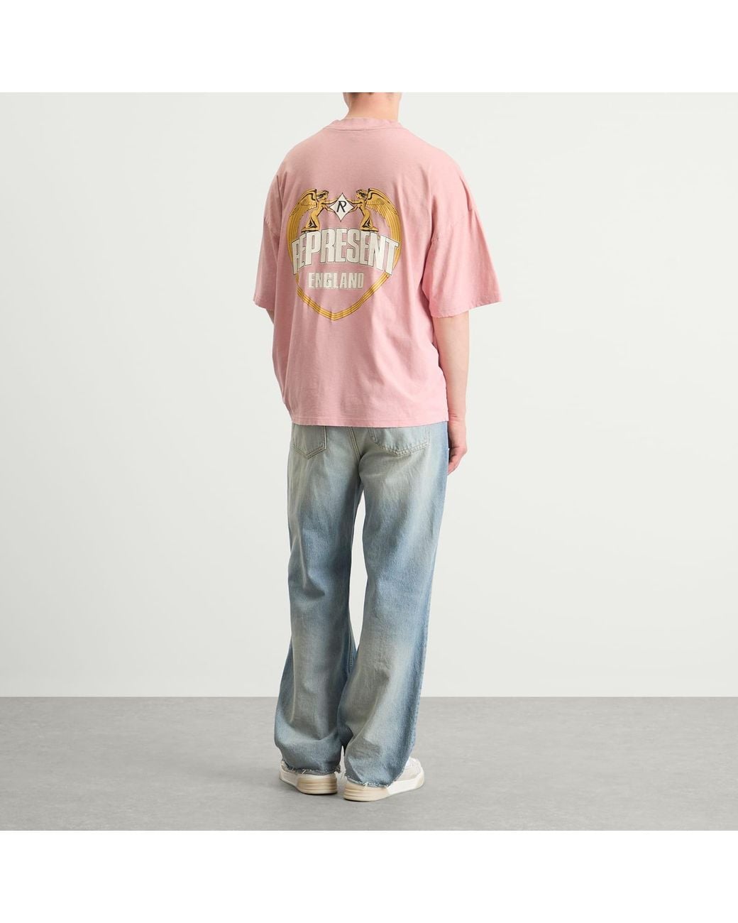 Represent Pink Angel Border T-Shirt for men
