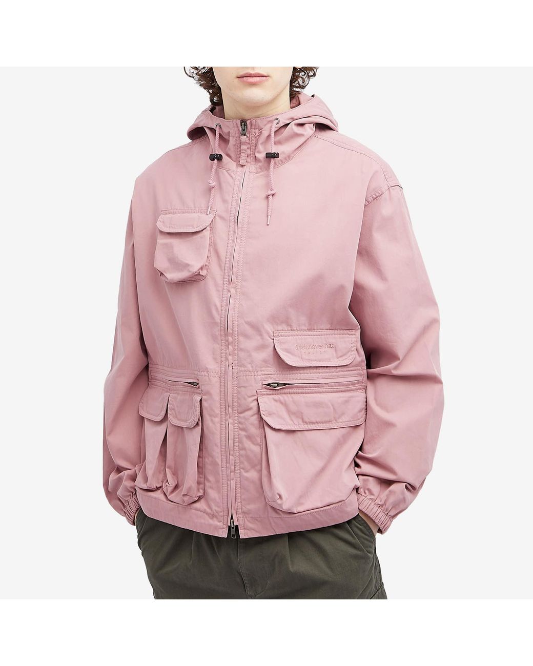 Light pink utility jacket new arrivals