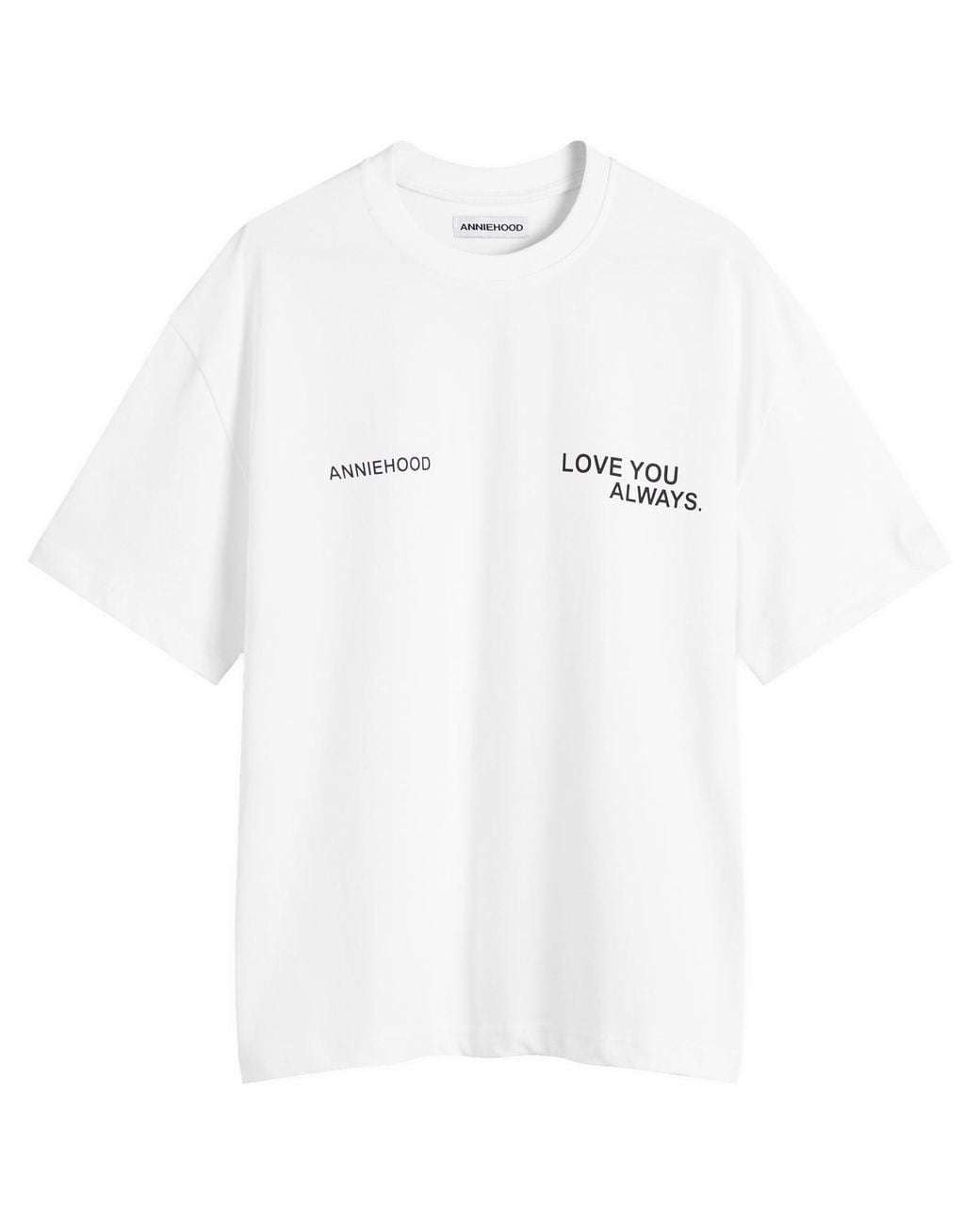 Annie Hood White Love You Always T-Shirt for men
