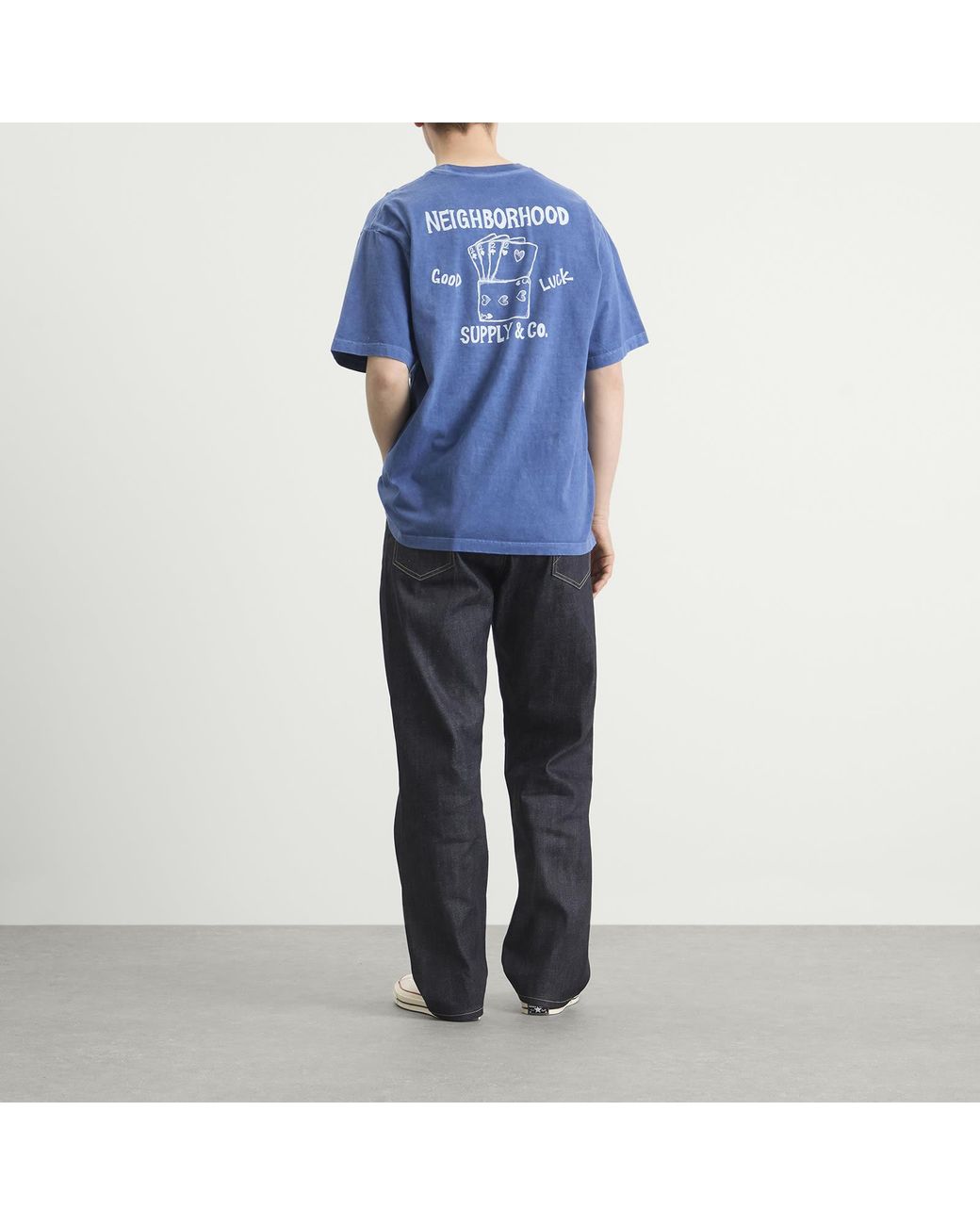 Neighborhood Blue Ss-14 Good Luck T-Shirt for men