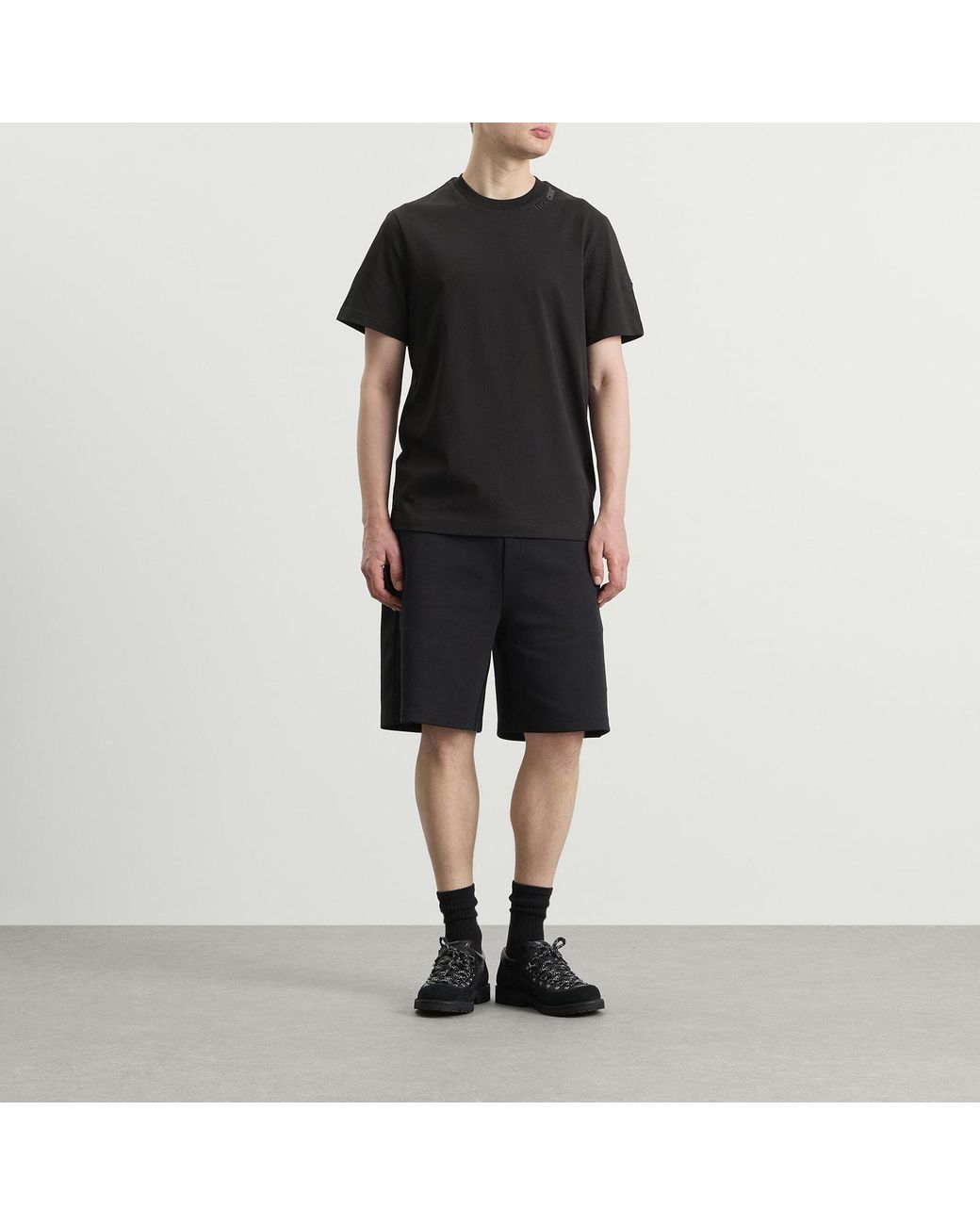 Moncler Black Logo T-Shirt for men