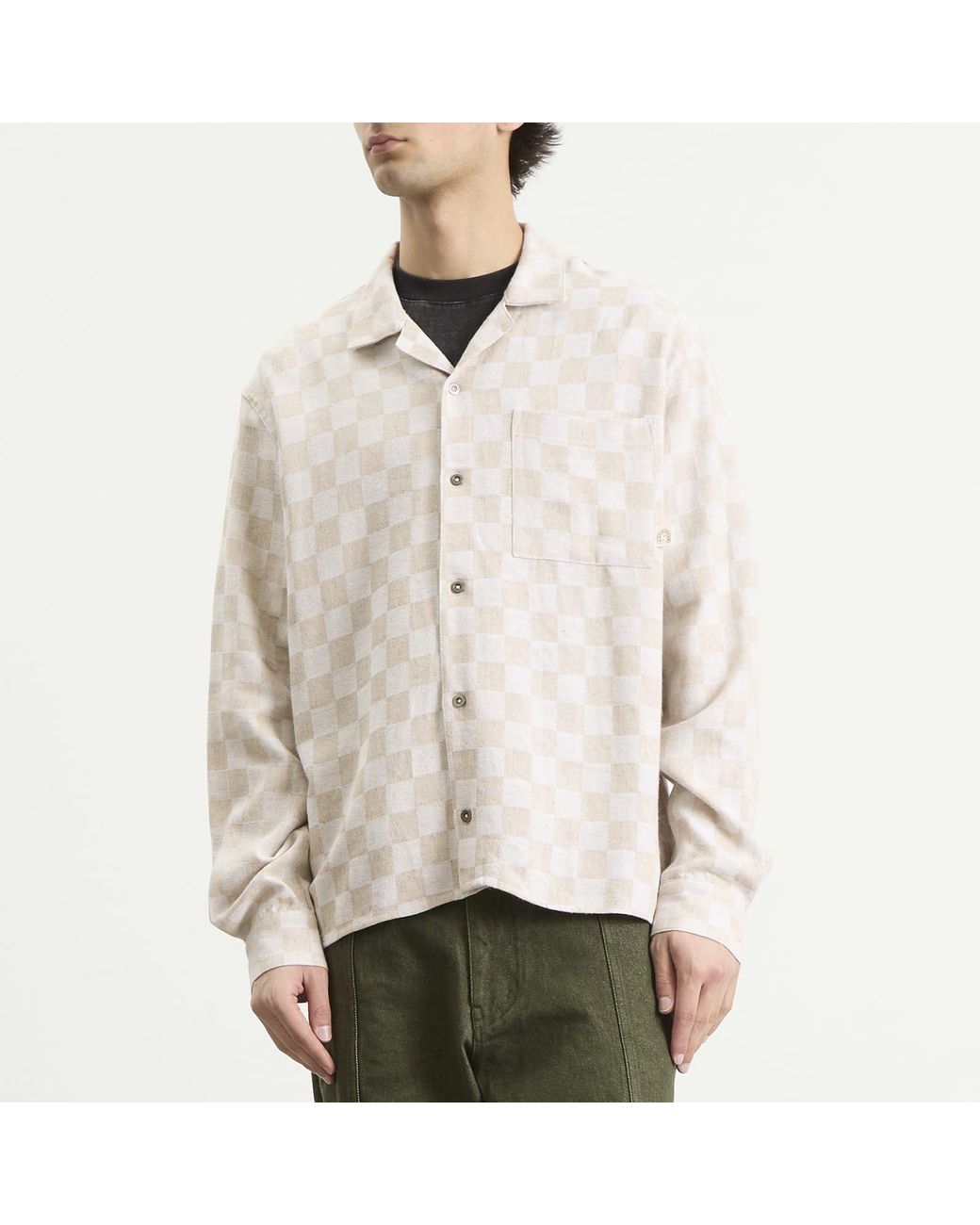 Heresy Natural Trellis Revere Shirt for men